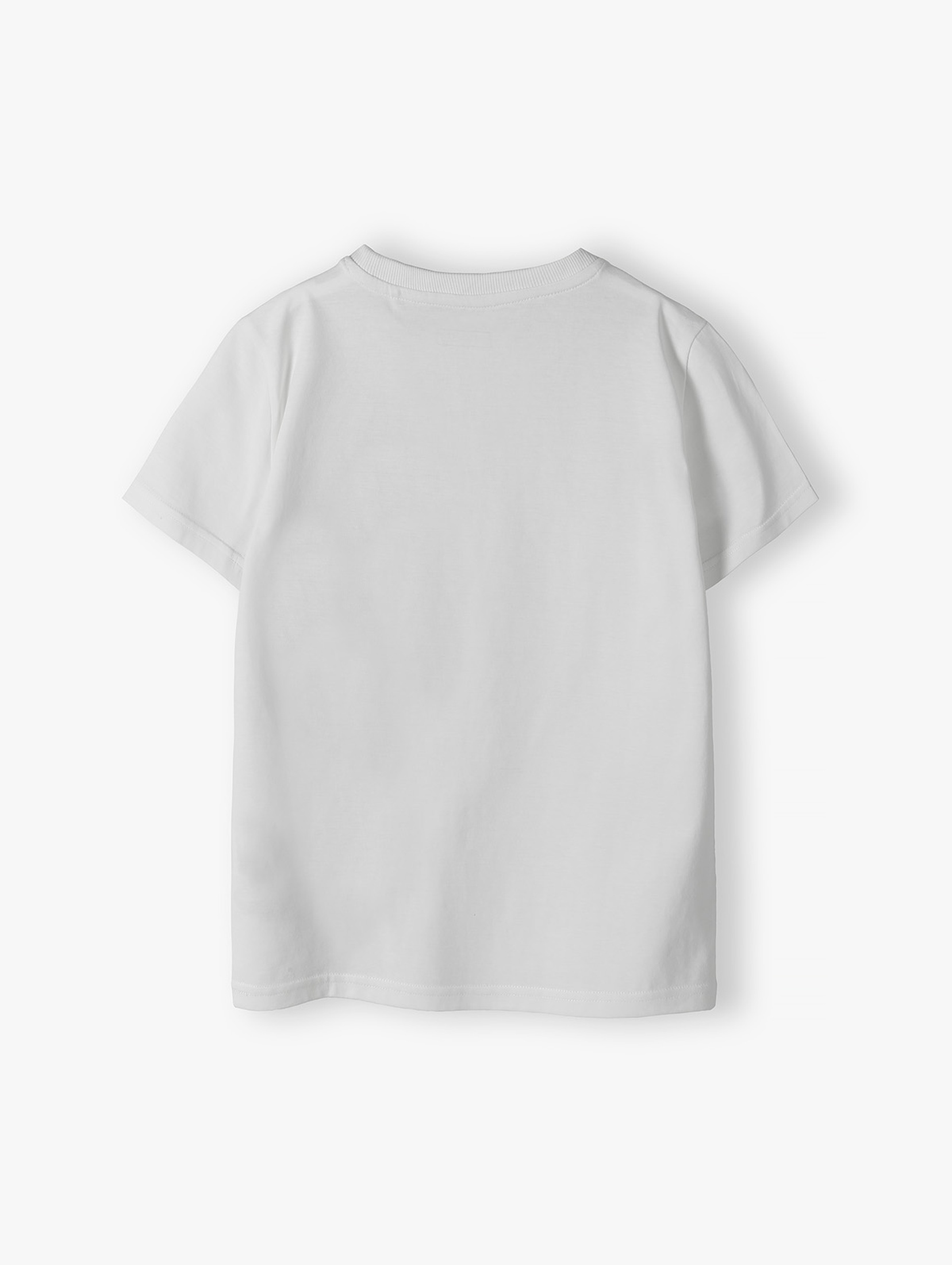 Bawełniany t-shirt dla chłopca z zabawnym nadrukiem - Lincoln&Sharks