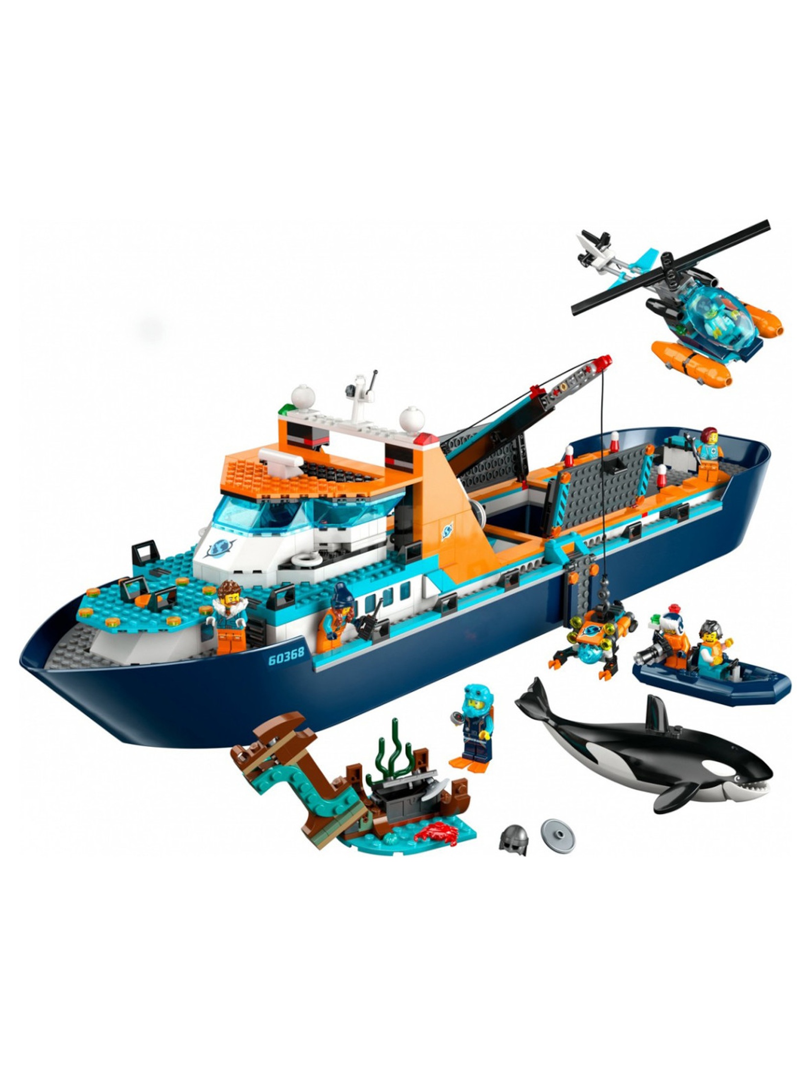 Klocki LEGO City 60368 Łódź badacza Arktyki - 815 elementów, wiek 7 +