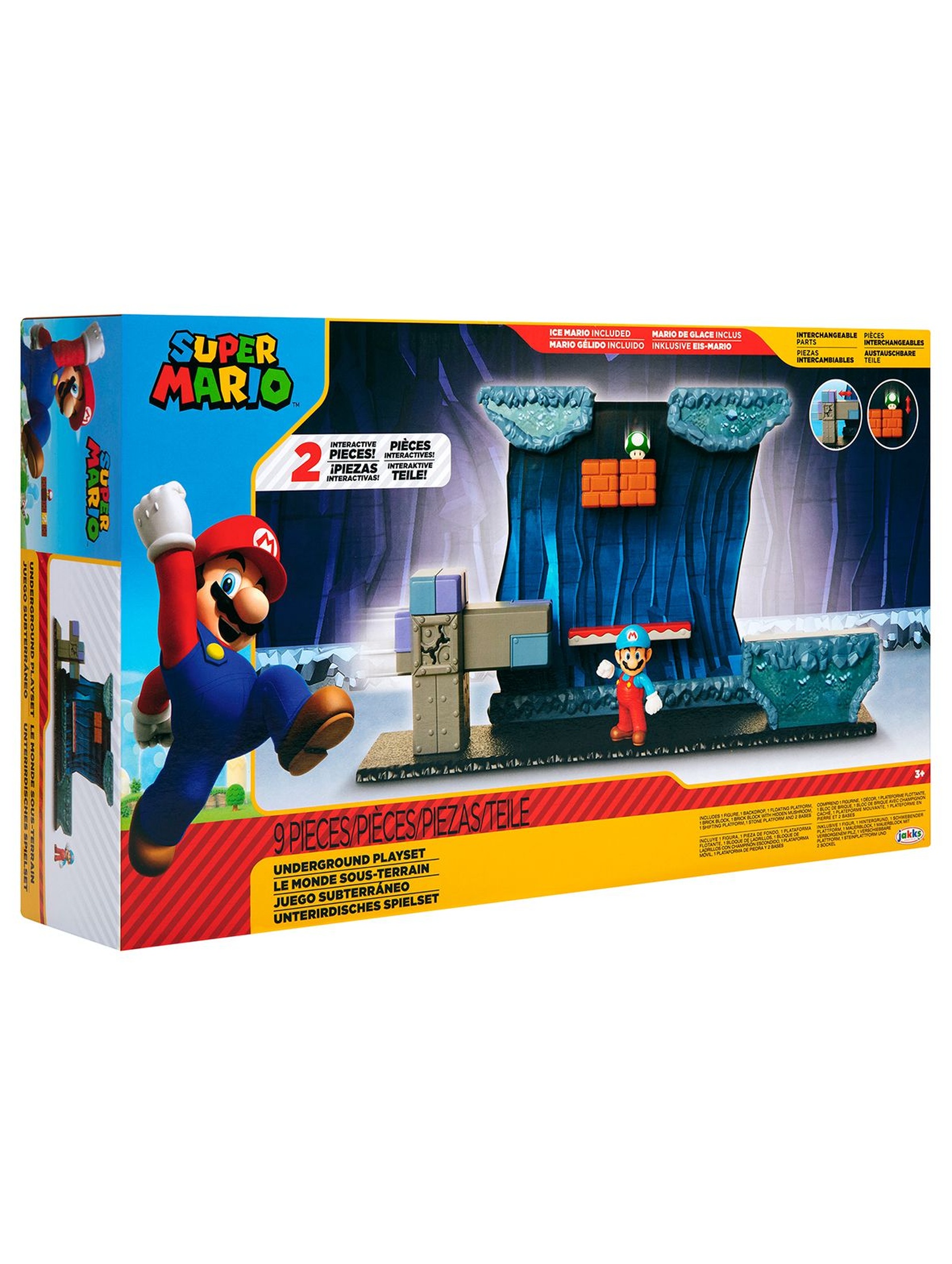 Super Mario Zestaw Underground z 6,5 cm figurką