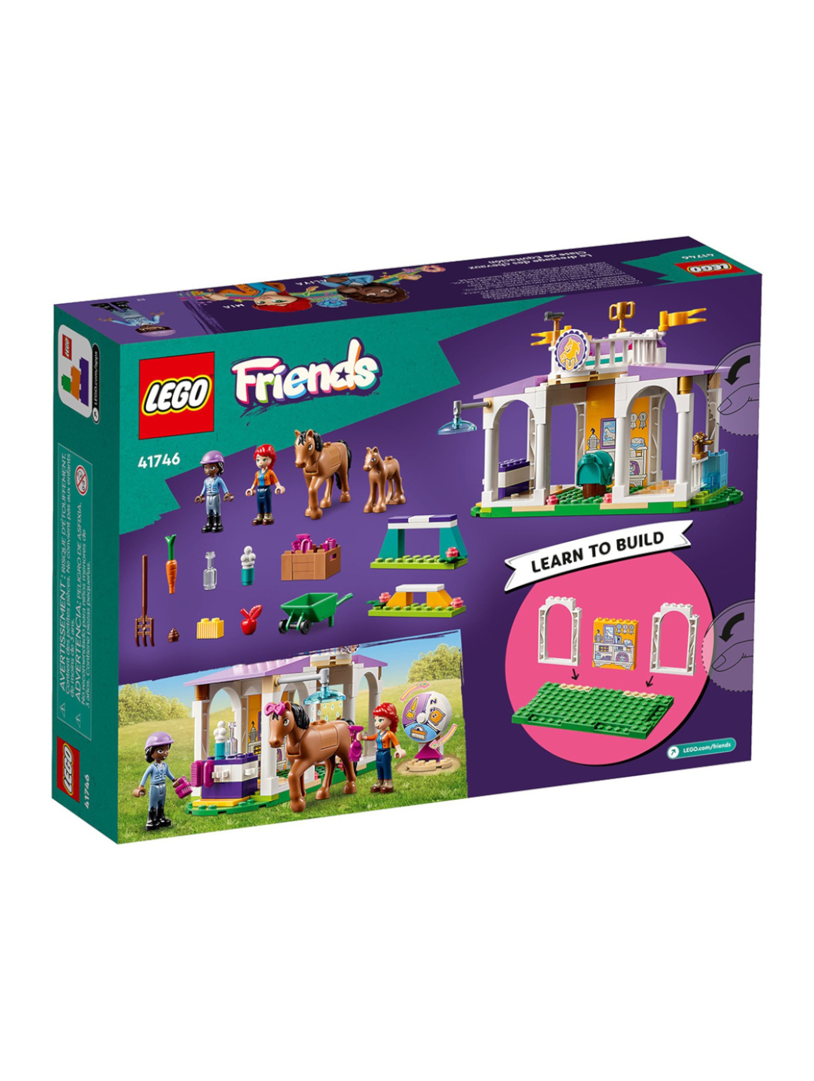 Klocki LEGO Friends 41746 Szkolenie koni - 134 elementy, wiek 4 +