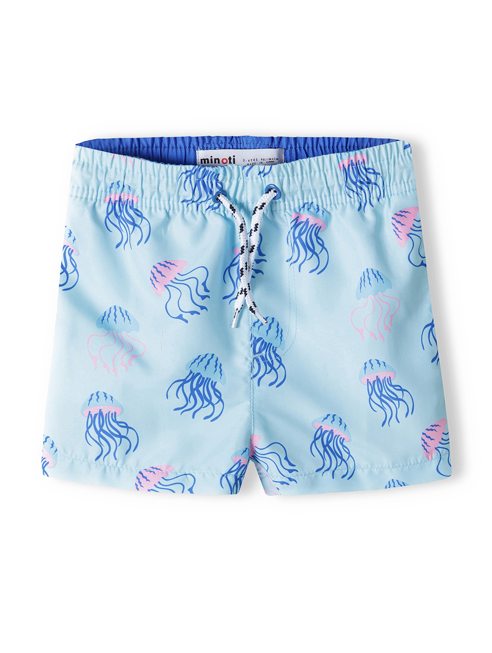 Niebieskie szorty kąpielowe dla chłopca w meduzy