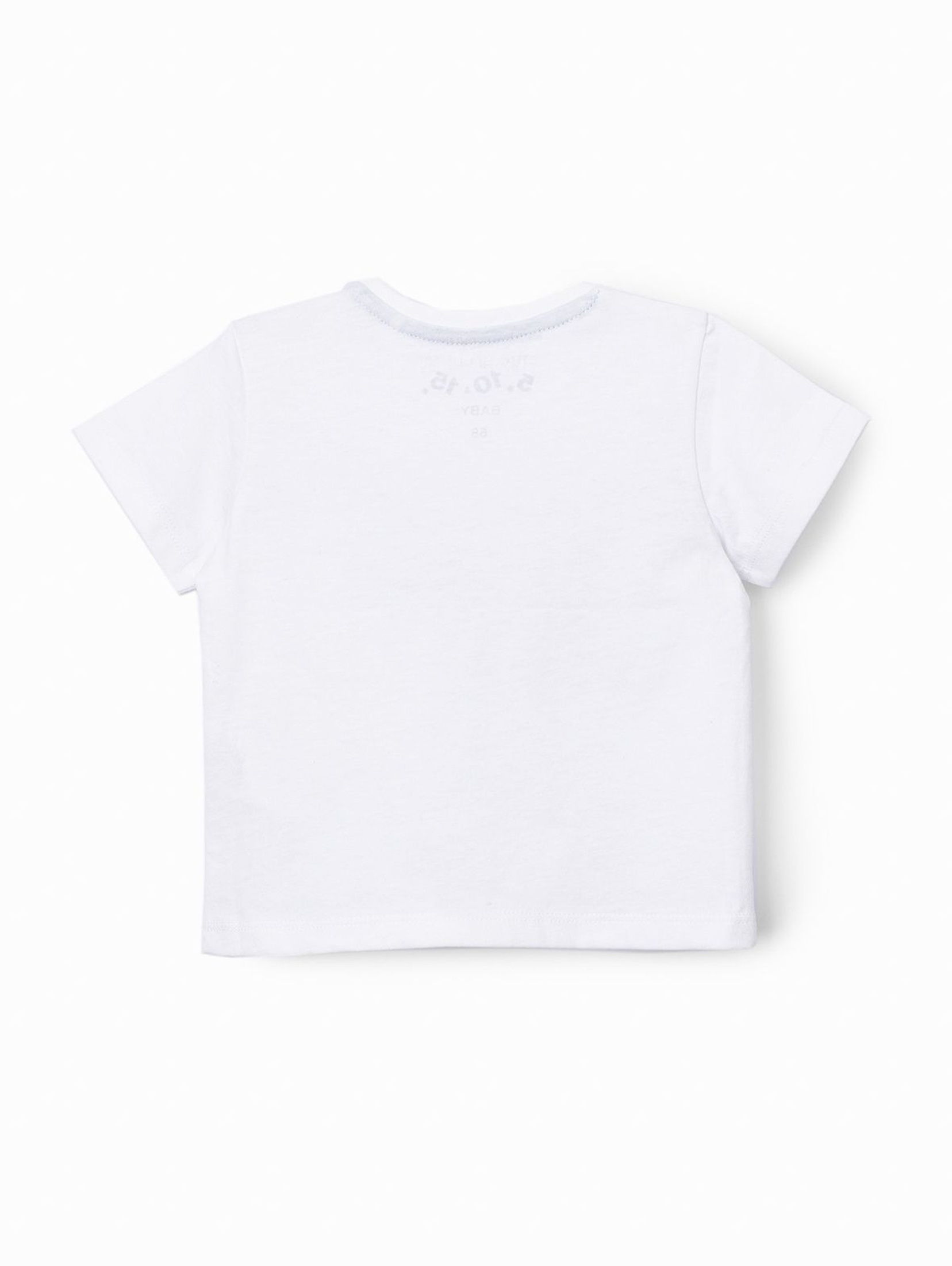 T-shirt niemowlęcy biały z leniwcami