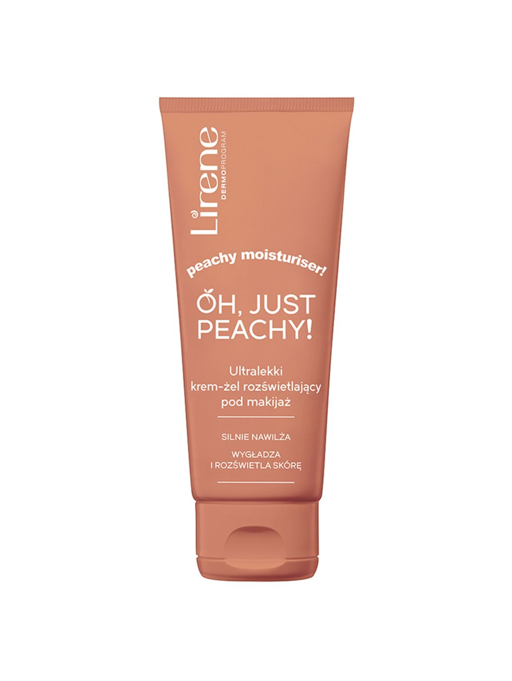 Lirene Oh Just Peachy! Ultralekki krem-żel rozświetlający pod makijaż 50 ml