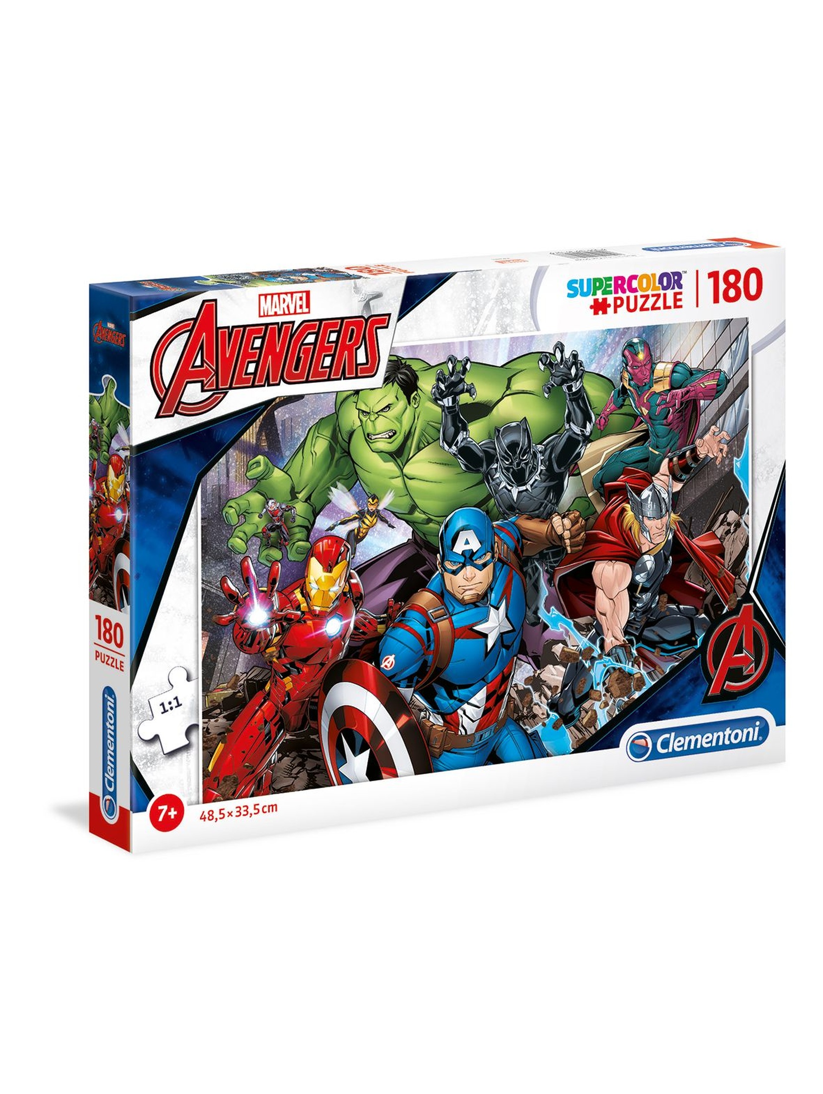 Puzzle Super Color Avengers  - 180 elementów wiek 7+