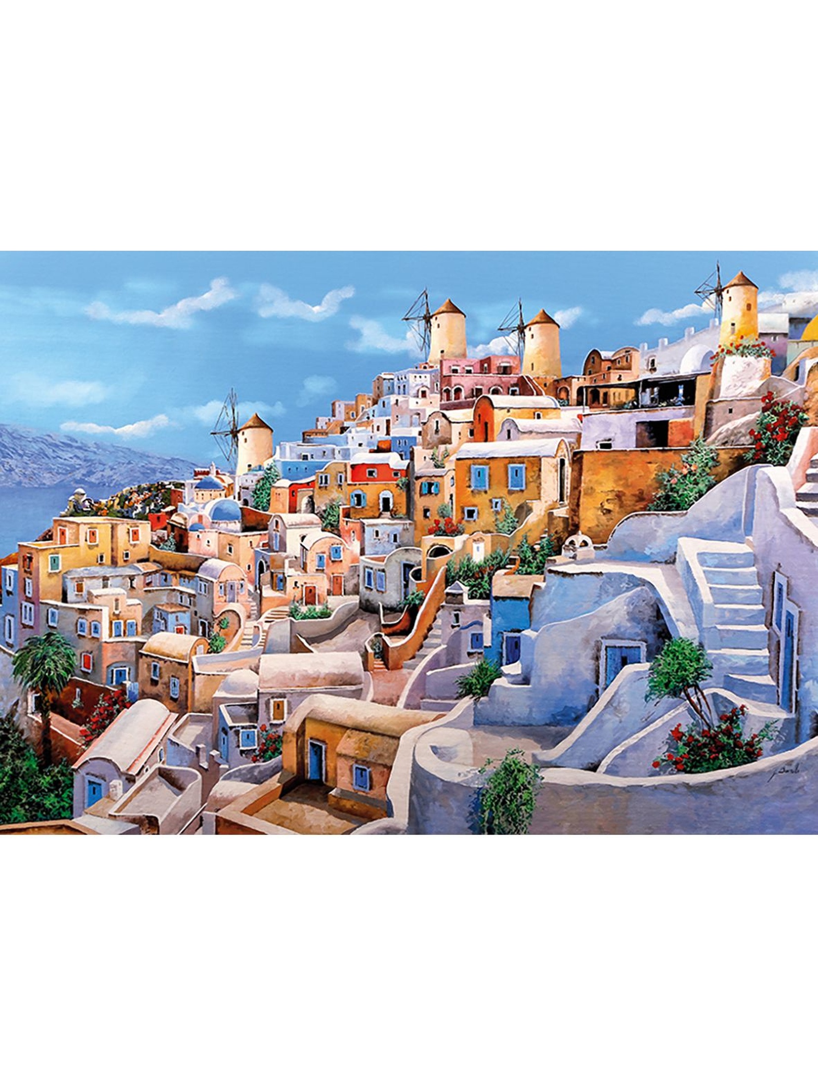 Puzzle 1000 elementów Color di Santorini