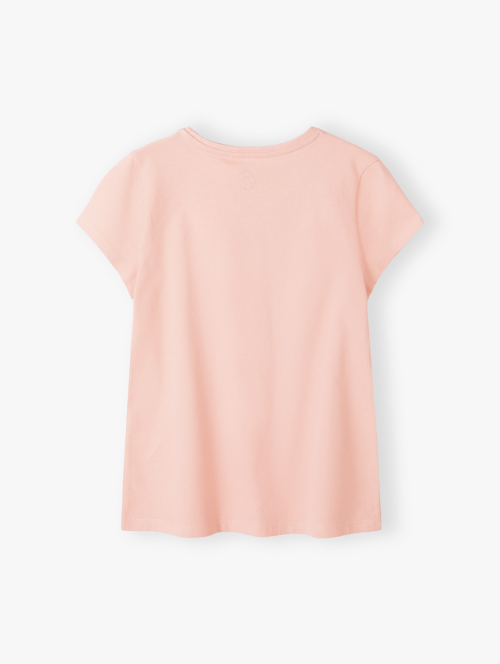 Bawełniany t -shirt damski z napisem "Możemy Wszystko" - różowy