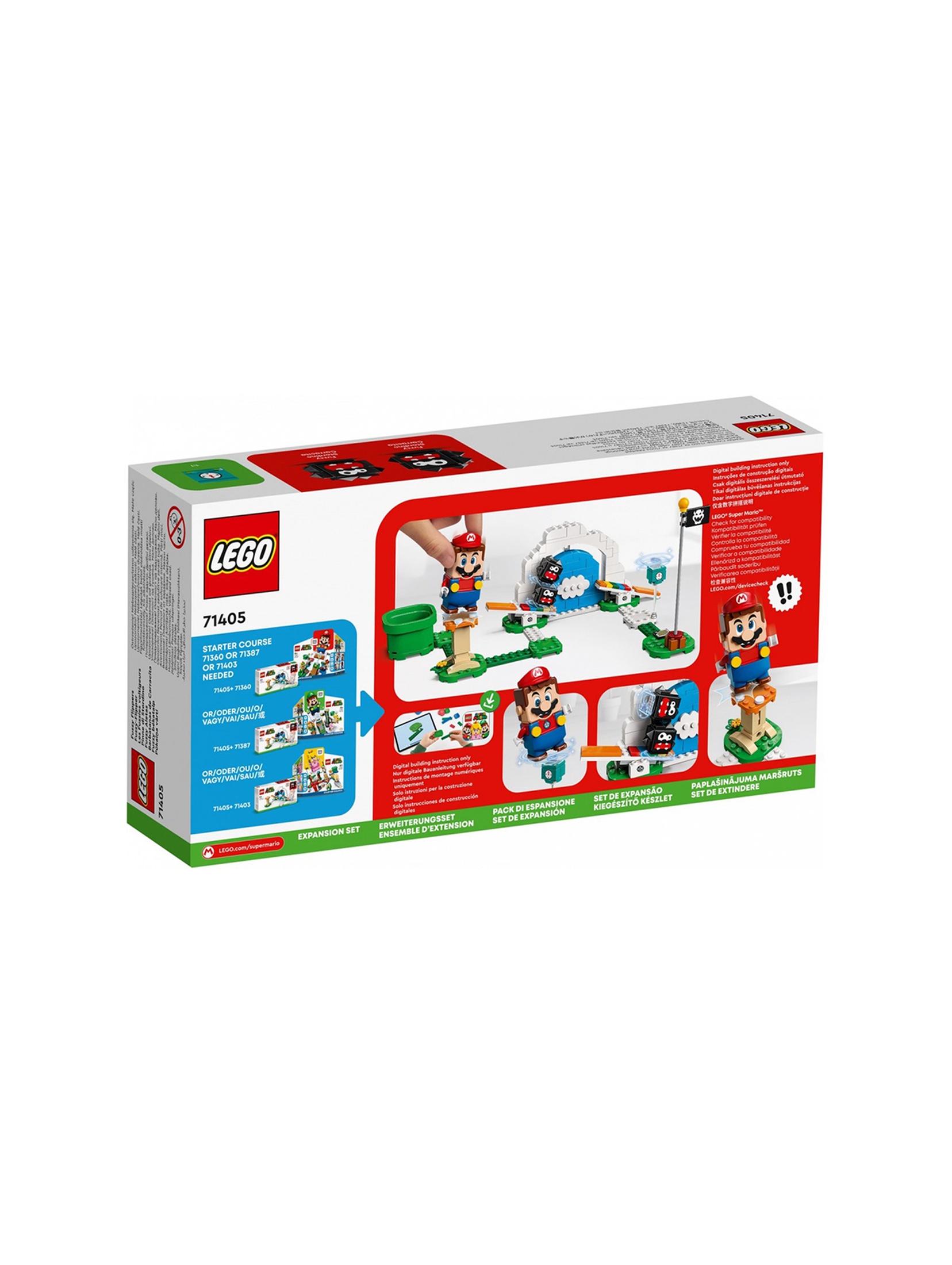 LEGO Super Mario - Salta Fuzzy’ego zestaw rozszerzający 71405 - 154 elementy, wiek 6+