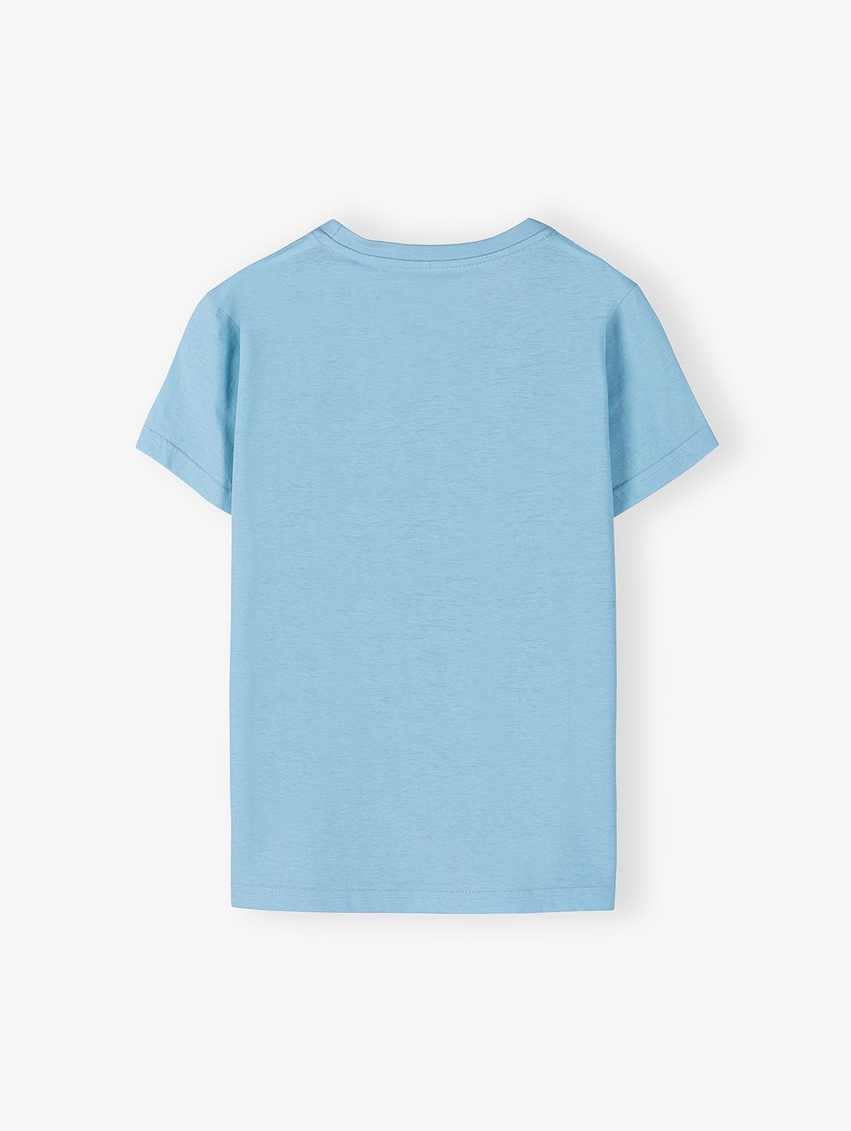 Bawełniany T-shirt dla chłopca - niebieski