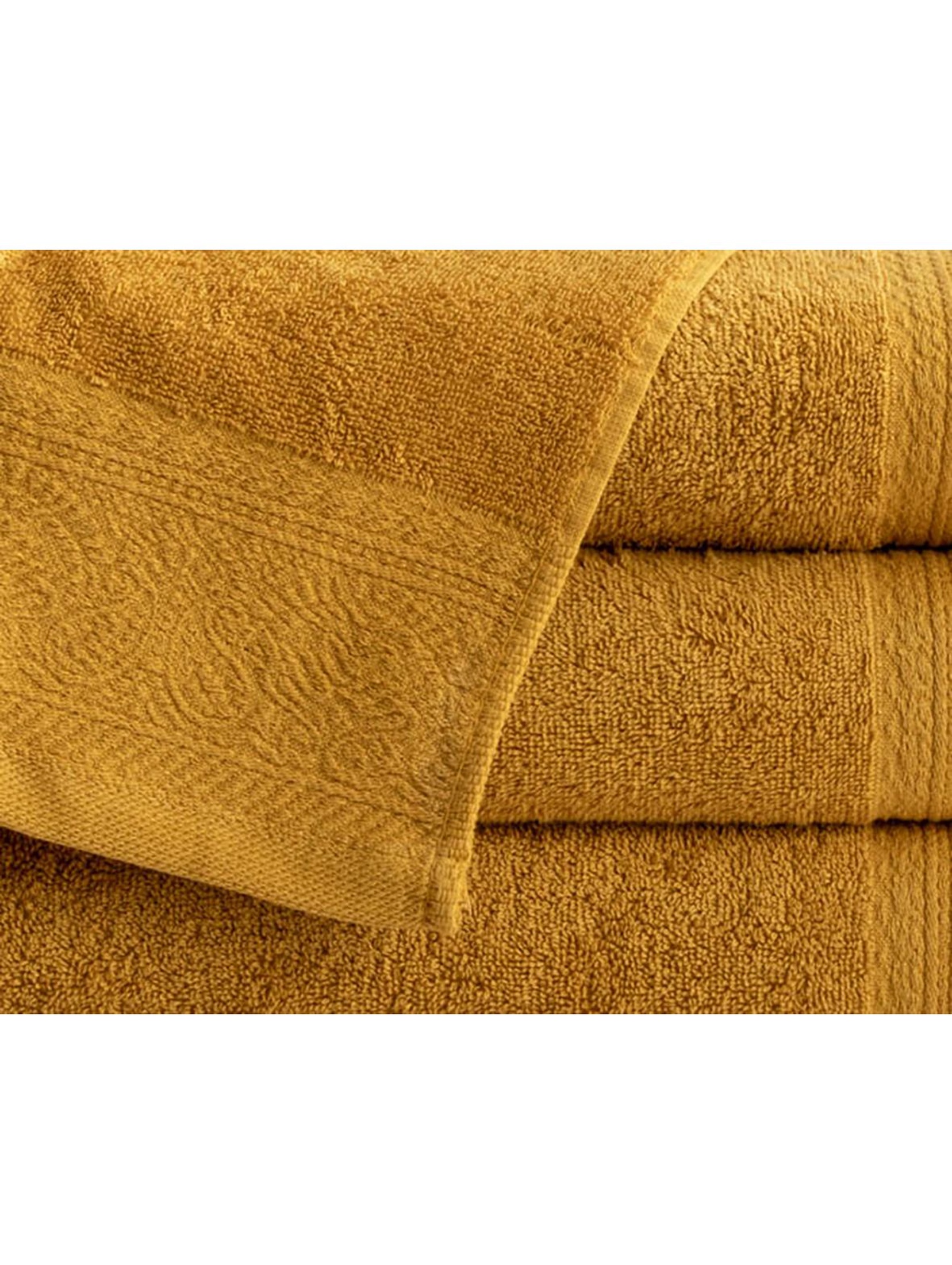 Bawełniany ręcznik MASSIMO 70x140  cm - żółty