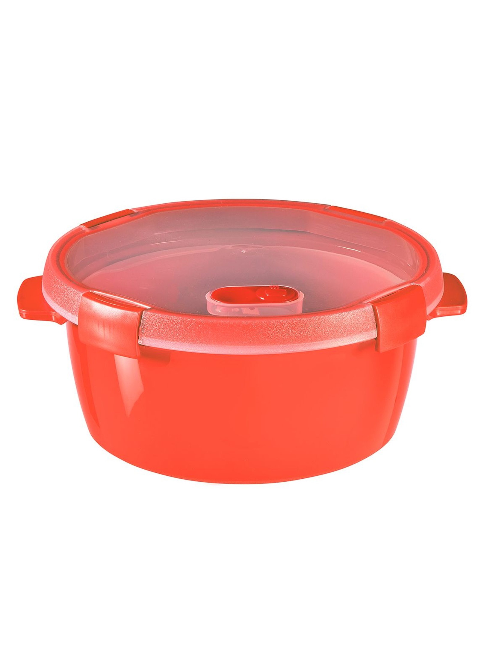 Pojemnik na żywność okrągły STEAMER  Curver 22x22x10cm - czerwony