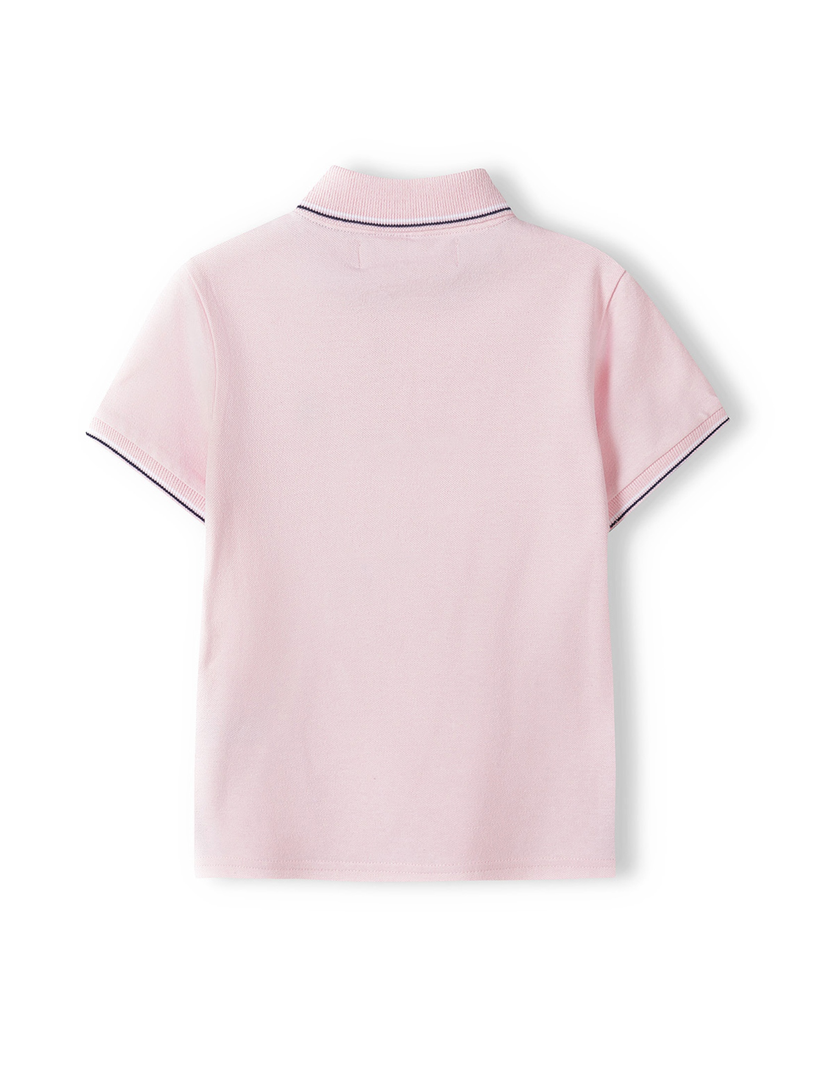 Różowa bluzka polo z krótkim rękawem dla chłopca