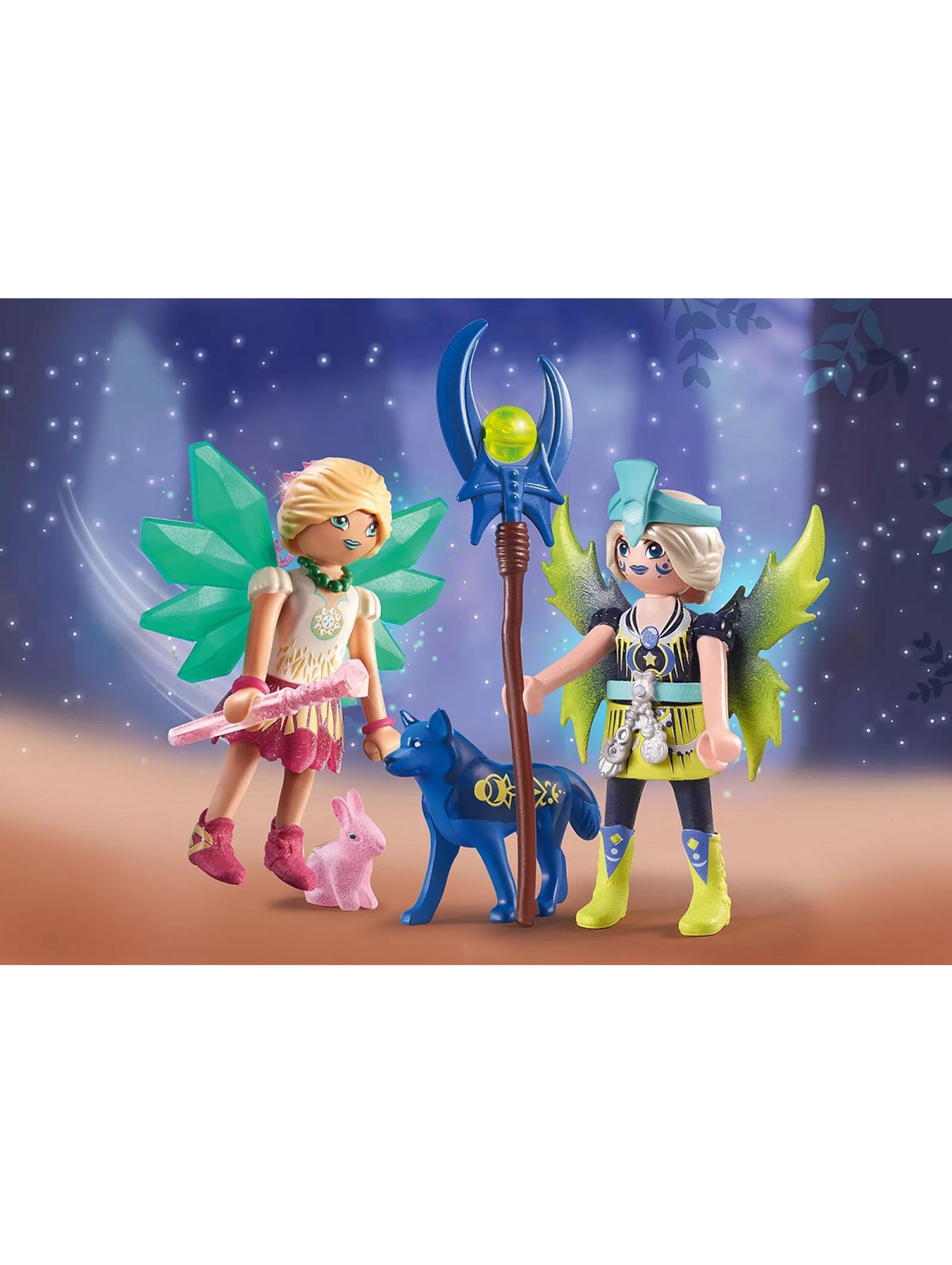 Figurki Ayuma Crystal- i Moon Fairy z tajemniczymi zwierzętami