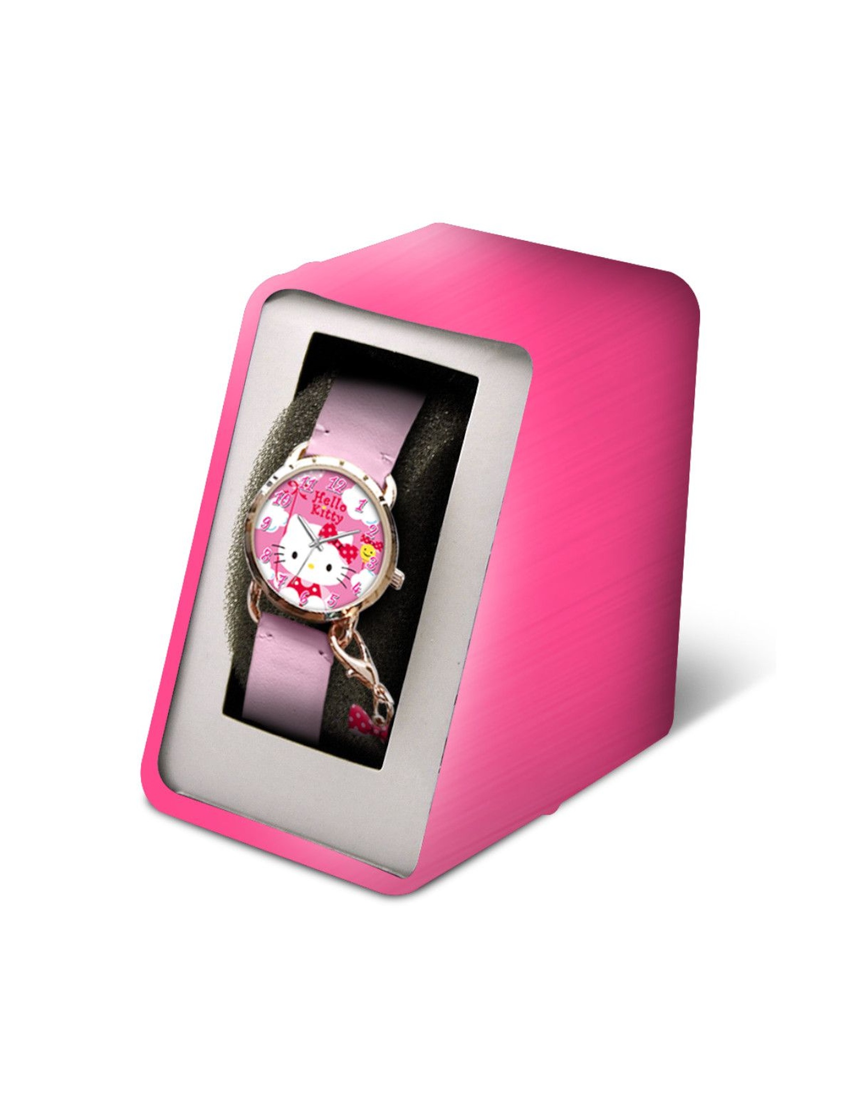 Zegarek analogowy w metalowym opakowaniu Hello Kitty