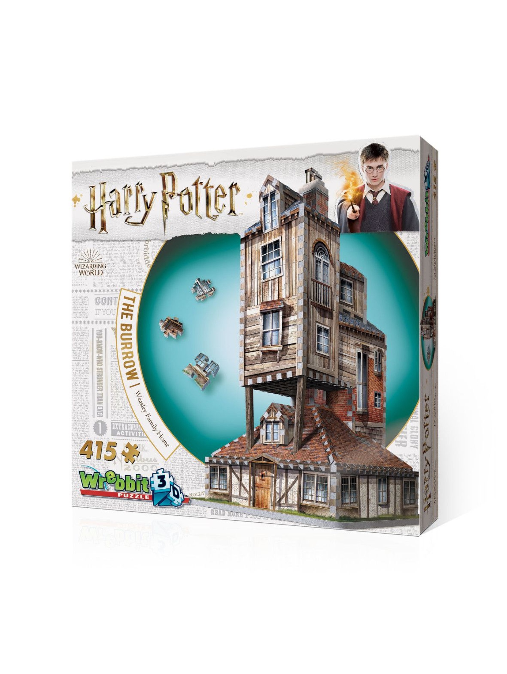Harry Potter Wrebbit 3D puzzle The Burrow – Weasley Family Home 415 elementów