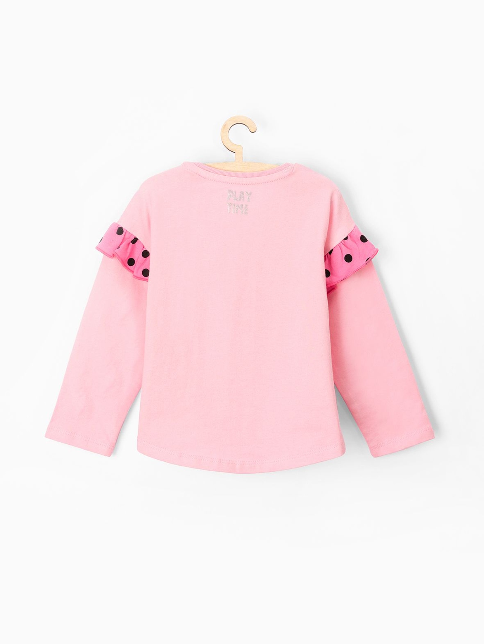 Bluzka dla niemowlaka- różowa z  długim rękawem