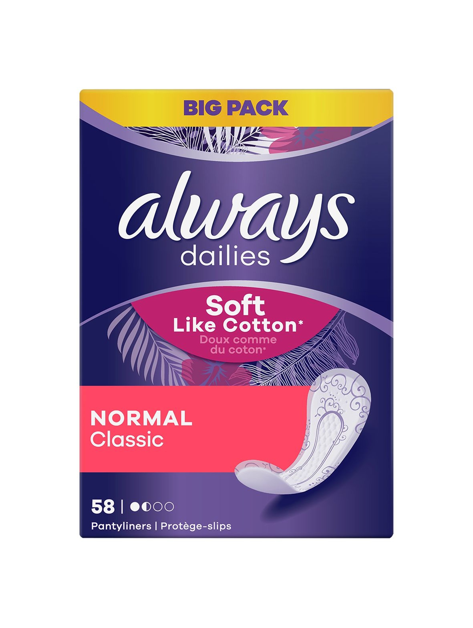 Always Dailies Classic Soft Like Cotton Normal Wkładki higieniczne 58szt.