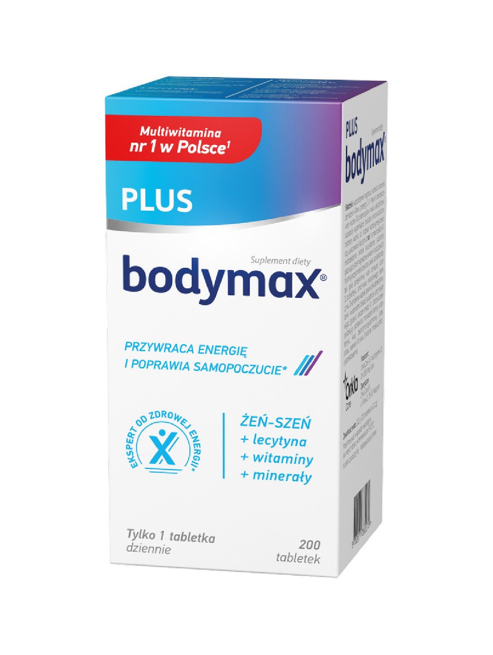 Bodymax Plus multiwitamina dla osób aktywnych na co dzień 200 tabletek