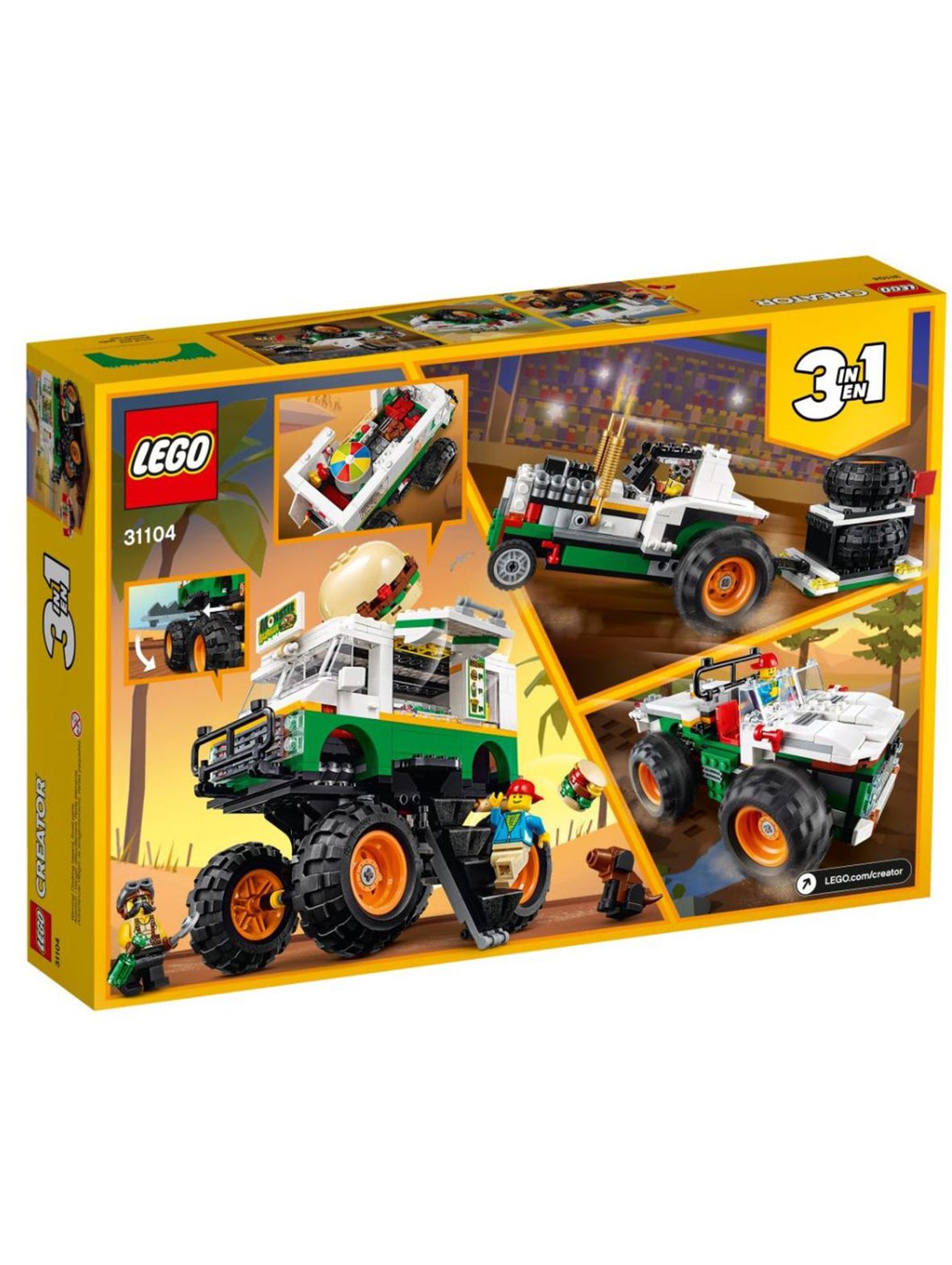 Lego Creator - Monster truck z burgerami - 499 elementy wiek 8+