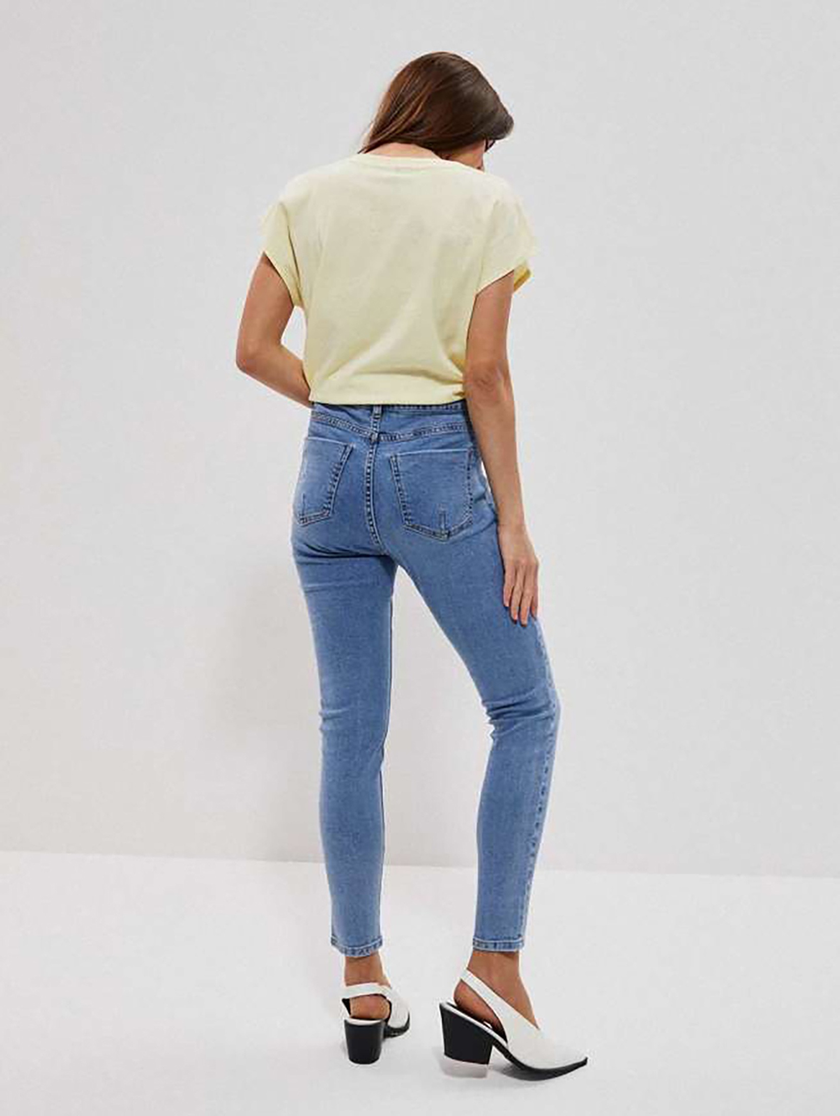 Spodnie jeansowe damskie niebieskie