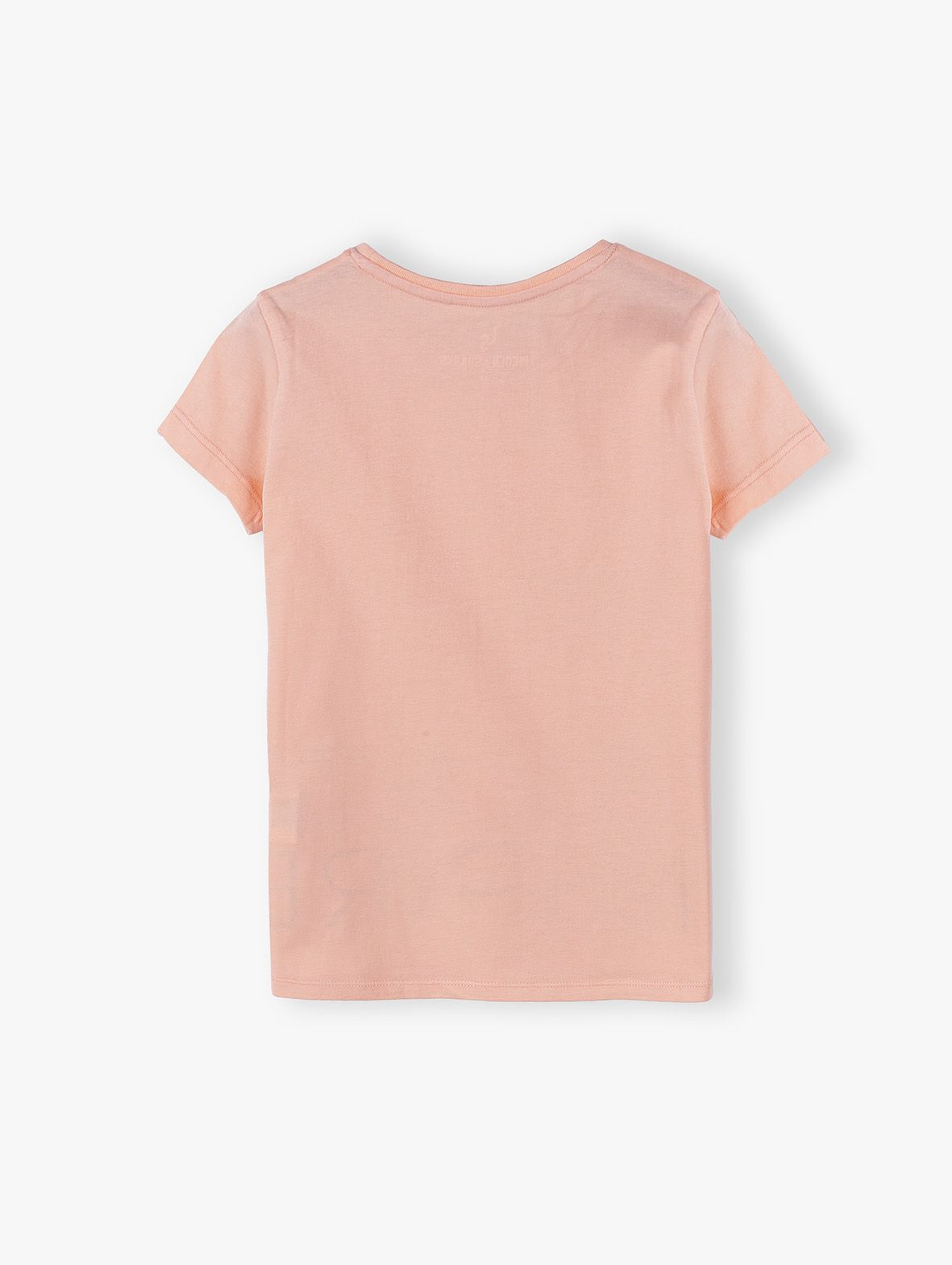 Bawełniany T- shirt dziewczęcy Create Inspire - różowy