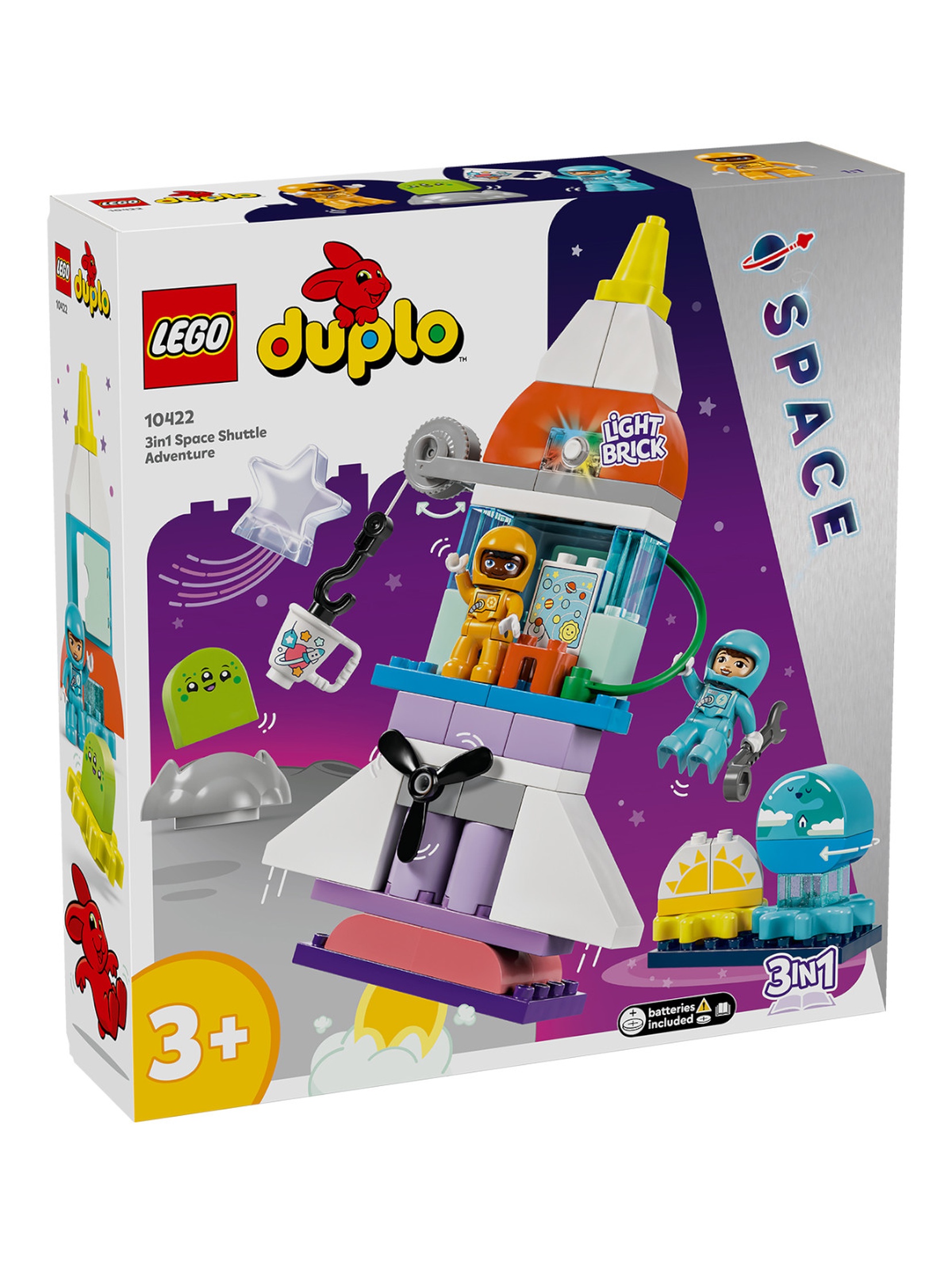 LEGO Klocki DUPLO 10422 Przygoda w promie kosmicznym 3w1