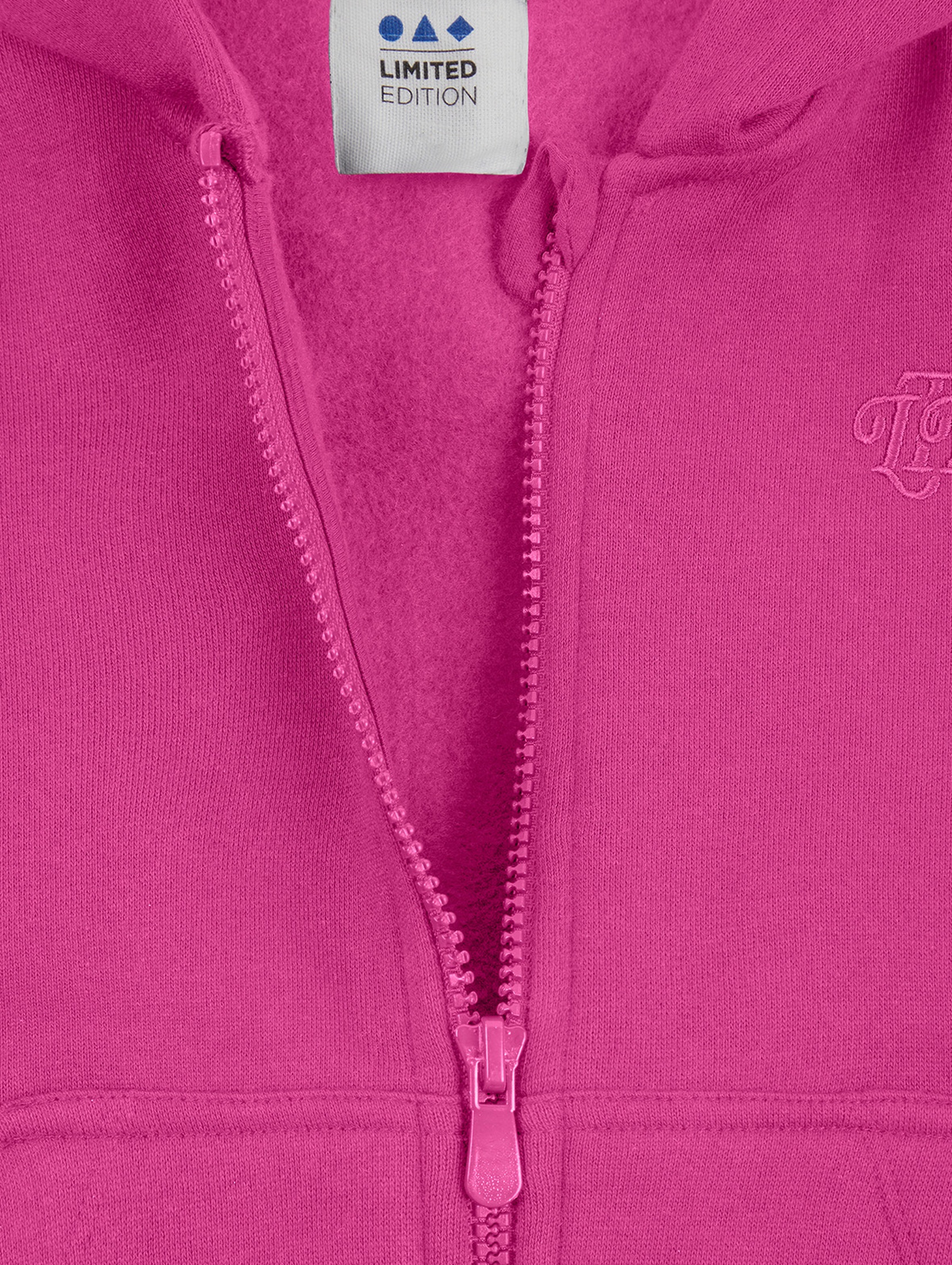 Różowa rozpinana bluza z kapturem - Limited Edition