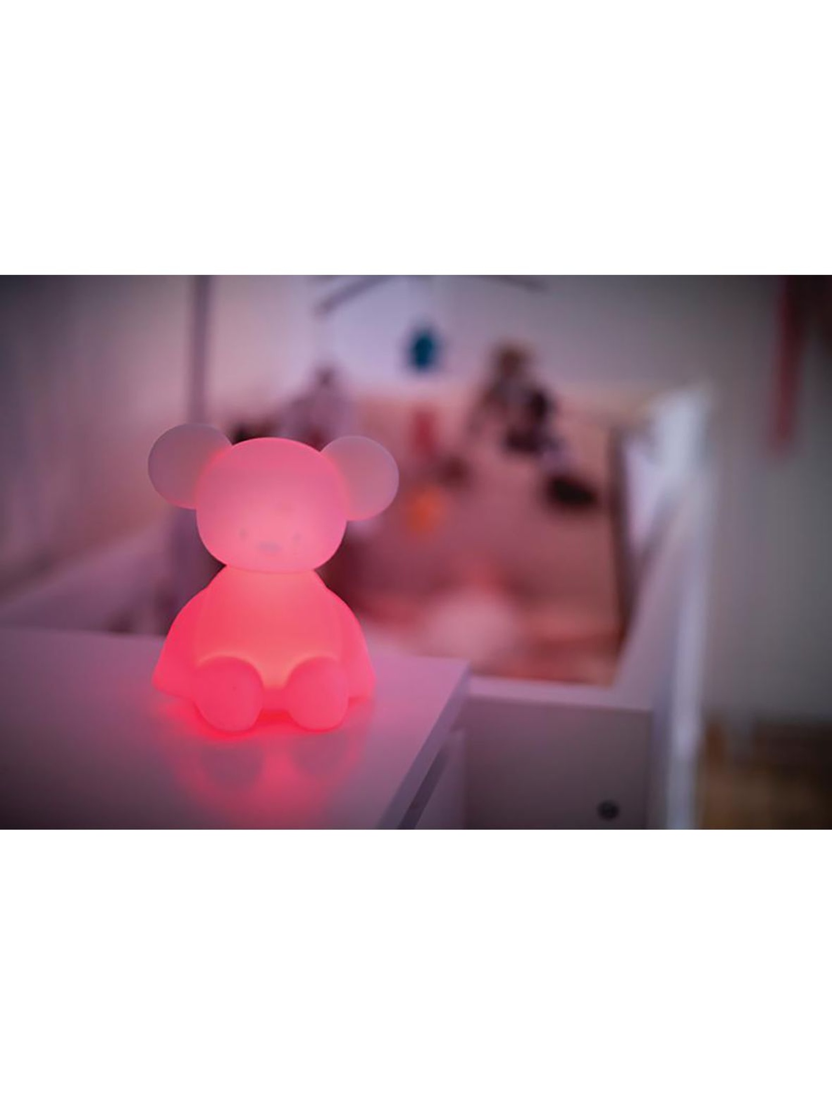 NATTOU Bezpieczna silikonowa lampka nocna z czujnikiem płaczu, Lapidou myszka