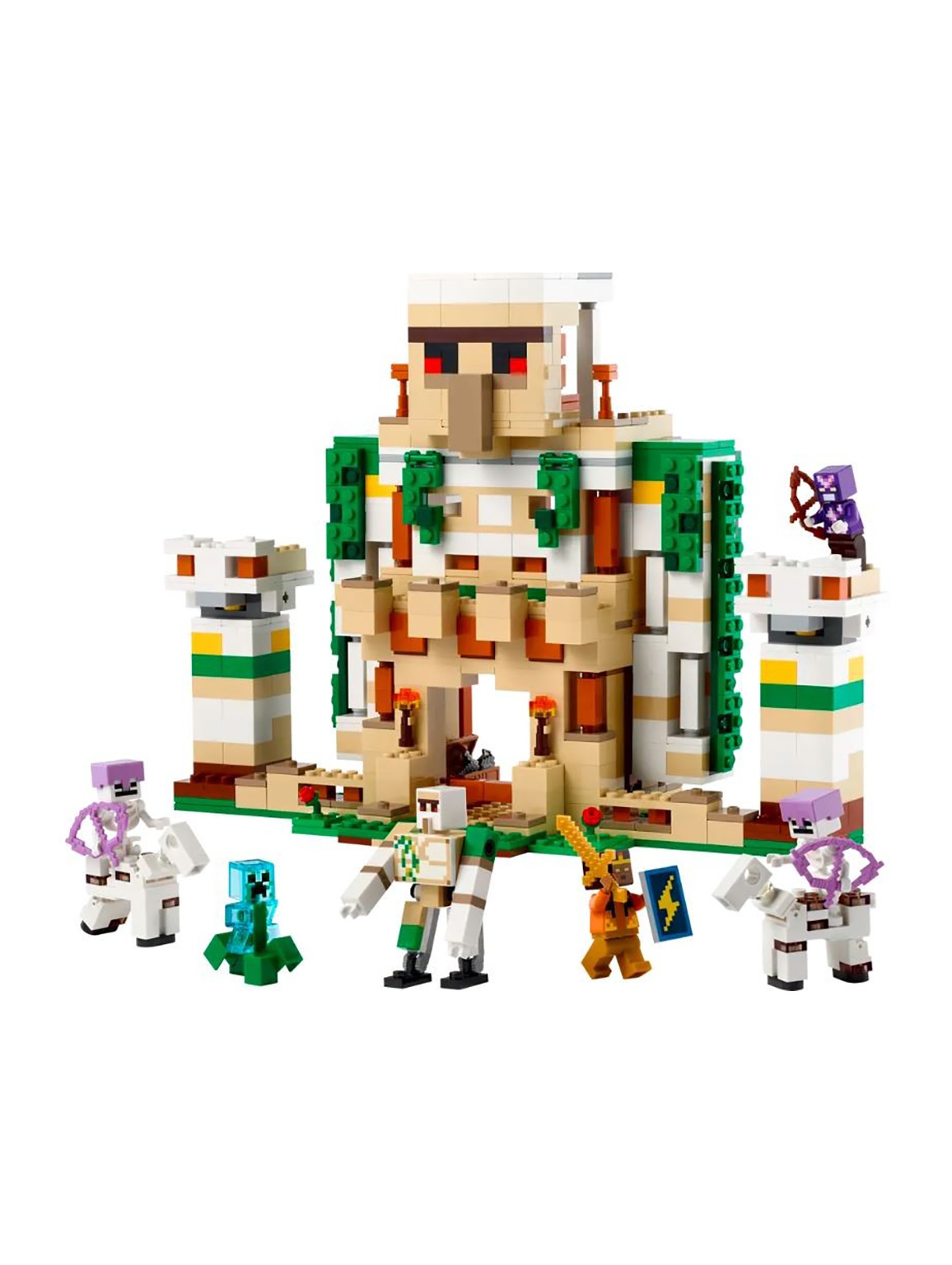 Klocki LEGO Minecraft 21250 Forteca żelaznego golema - 868 elementów, wiek 9 +