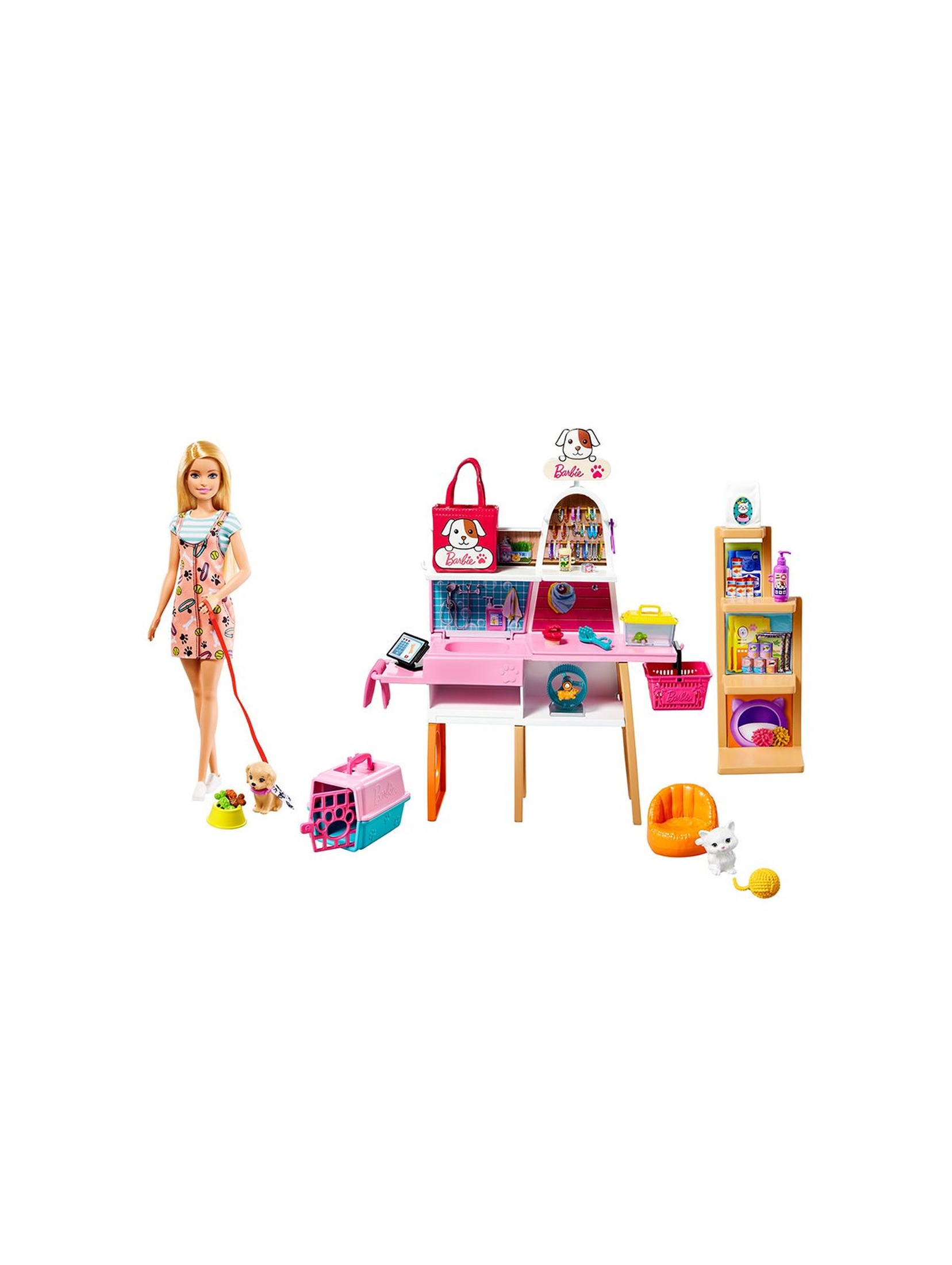 Barbie Sklepik z salonem dla zwierzaków wiek 3+