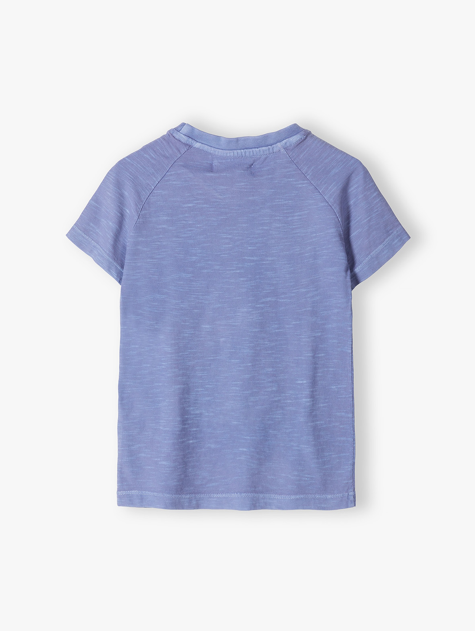 Niebieski t-shirt dla chłopca z kolorowym nadrukiem
