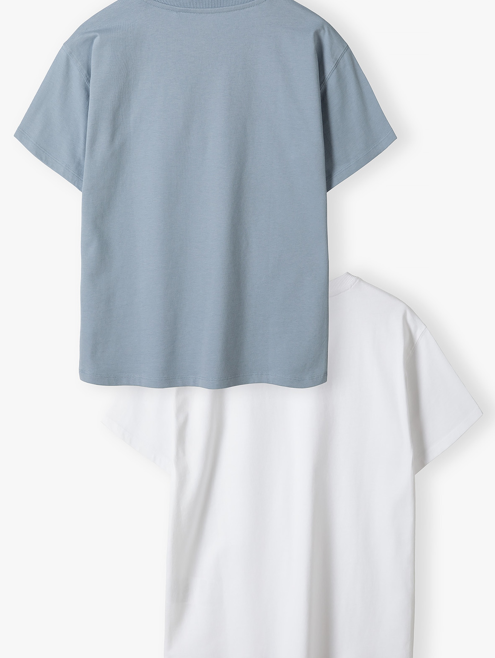 Bawełniane t-shirty dla chłopca - niebieski i biały - Limited Edition