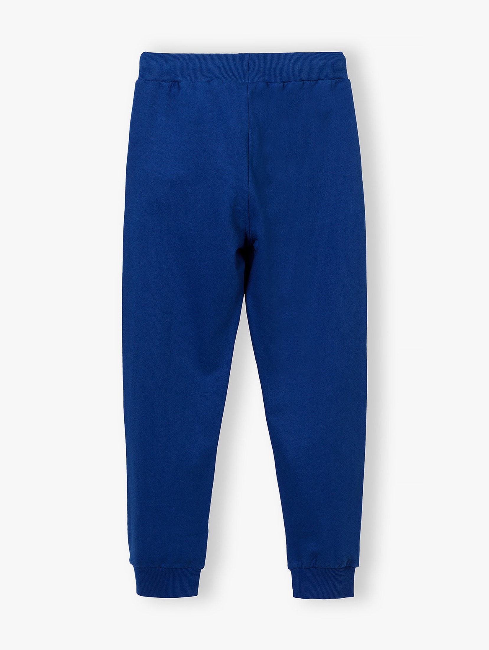 Dresowe spodnie dla chłopca bawełniane - niebieskie