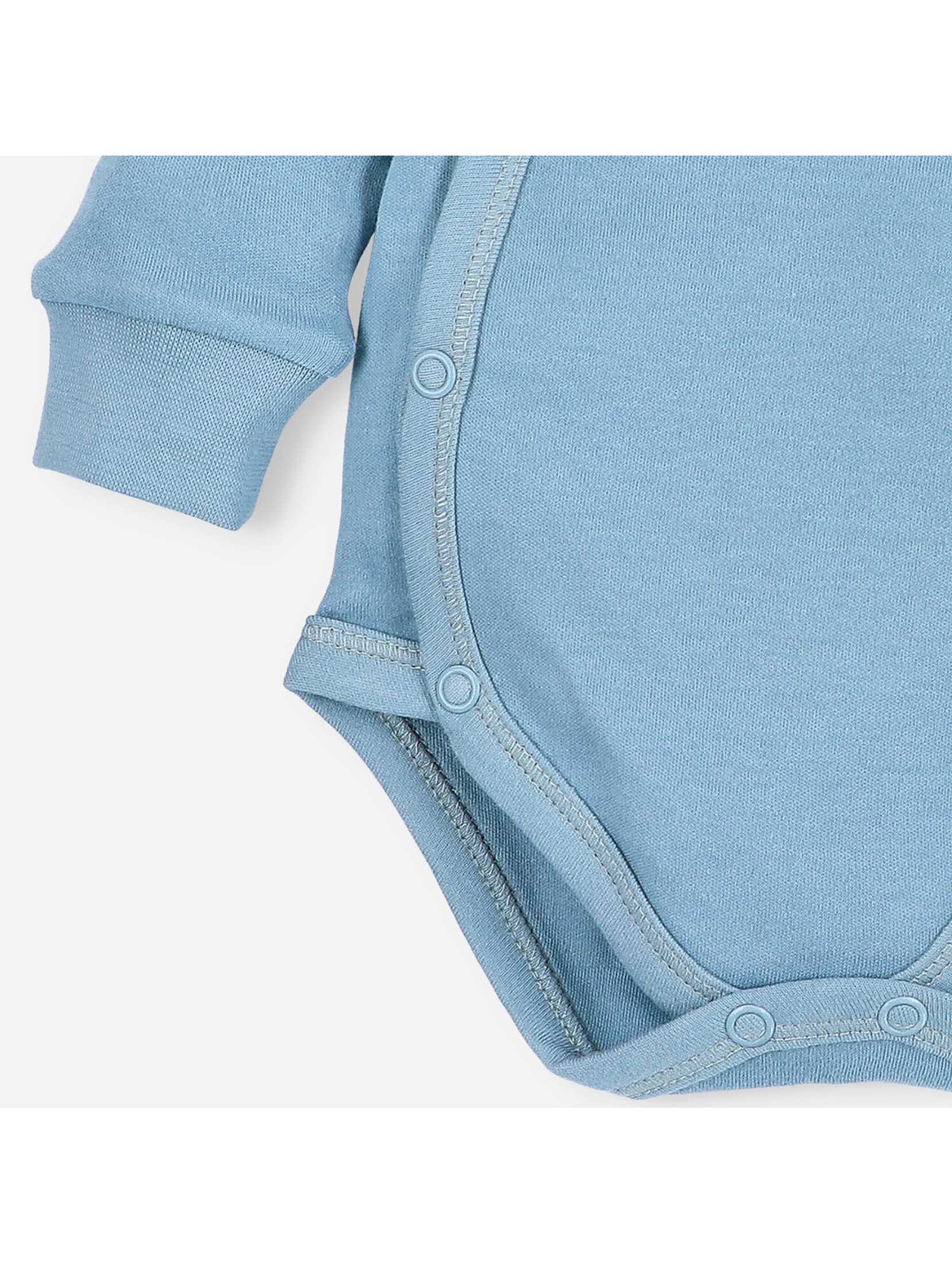 Body niemowlęce z bawełny organicznej - niebieskie
