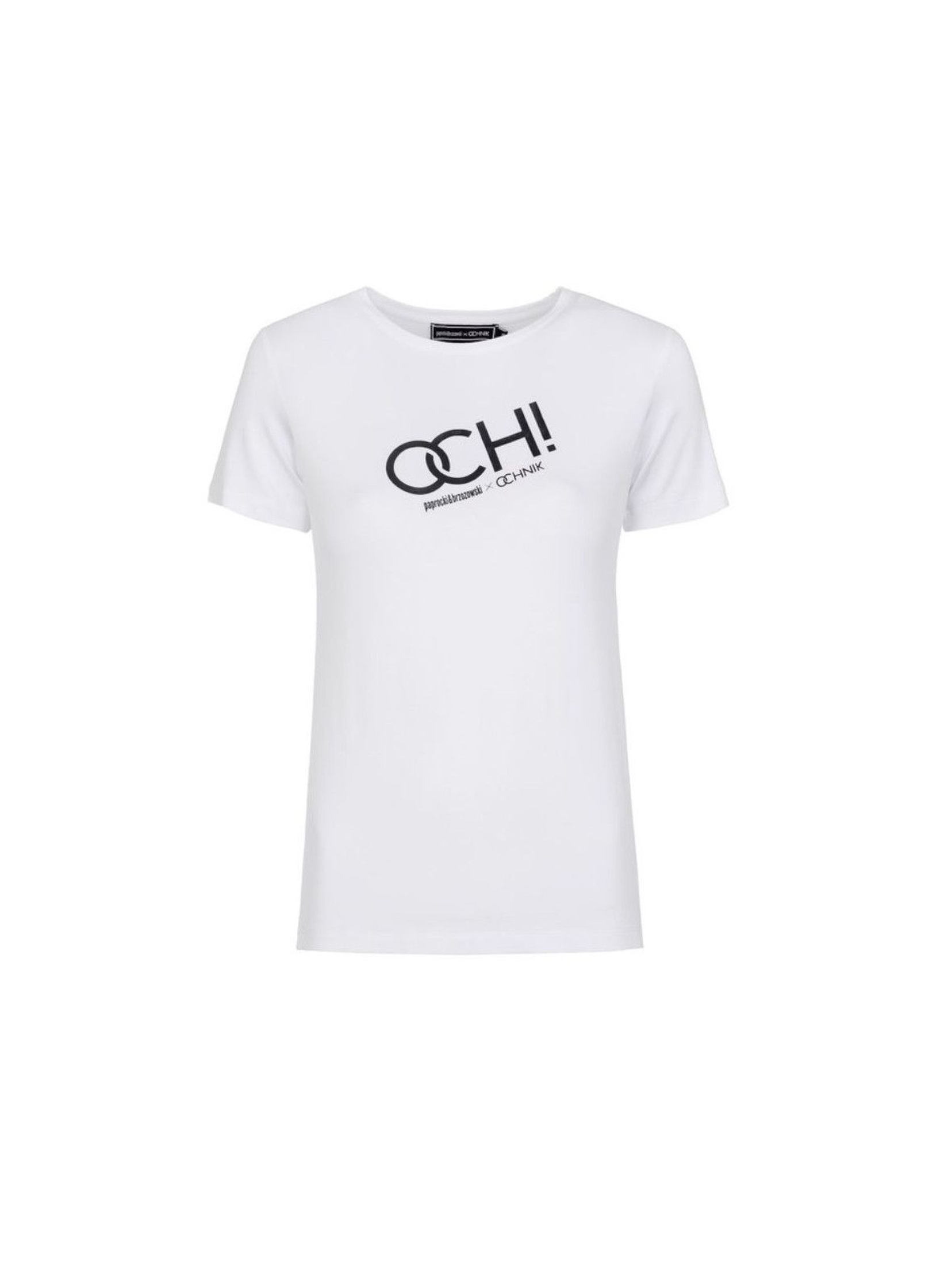 T-shirt damski biały z nadrukiem Ochnik