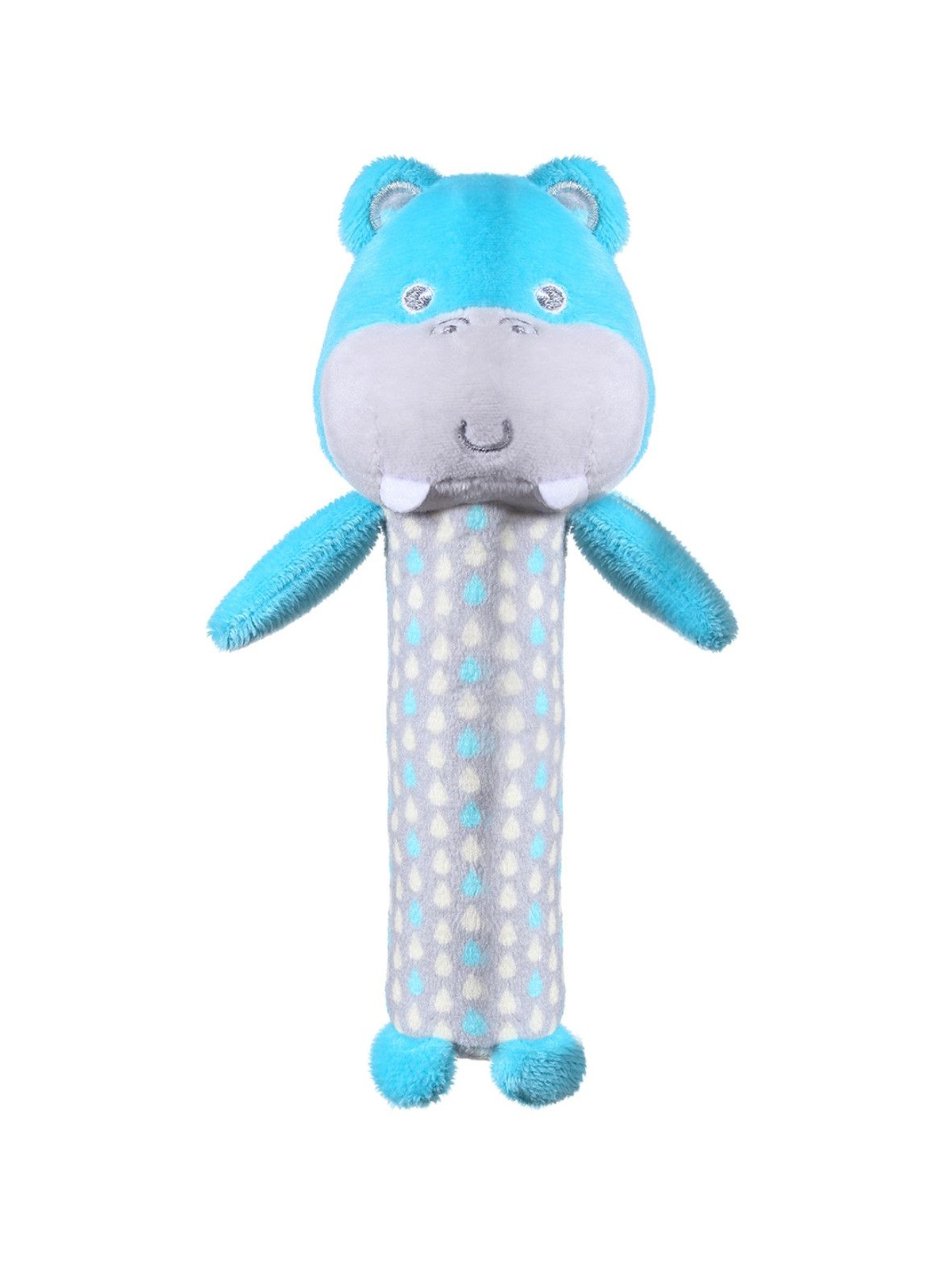 Piszczek Hipopotam Marcel- zabawka dla niemowlaka