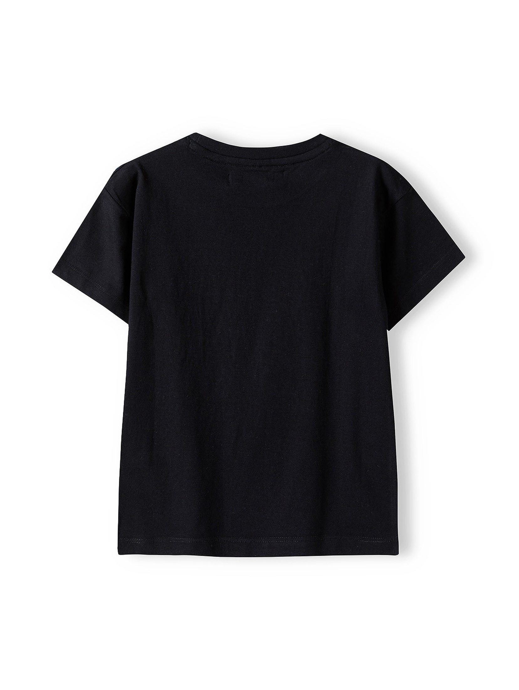 Czarny t-shirt dla małego chłopca z bawełny- RSPT