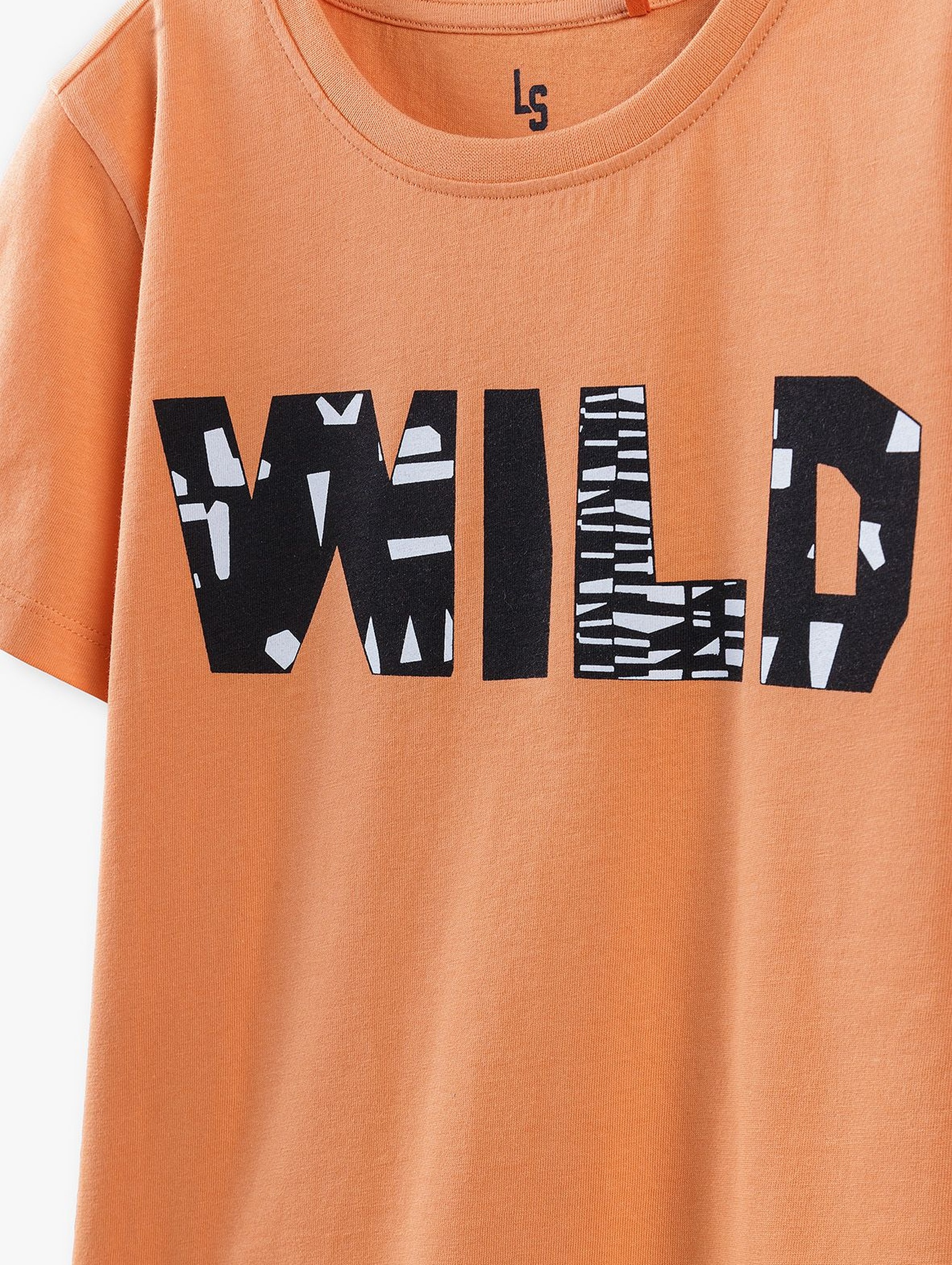 T-shirt dla chłopca- pomarańczowy Wild