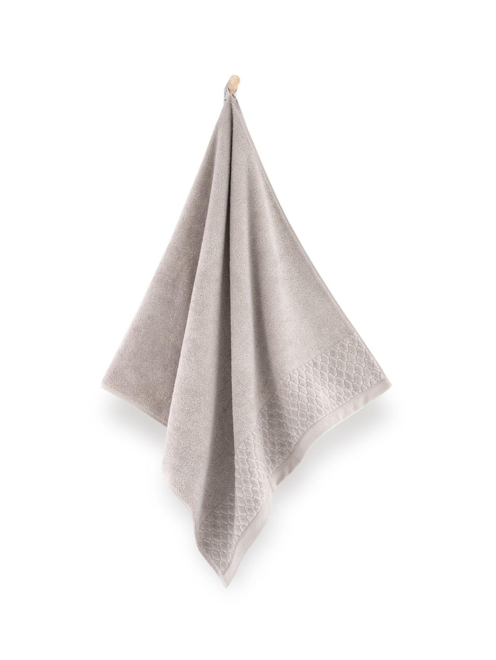 Ręcznik antybakteryjny Carlo z bawełny egipskiej sepia- 50x100 cm