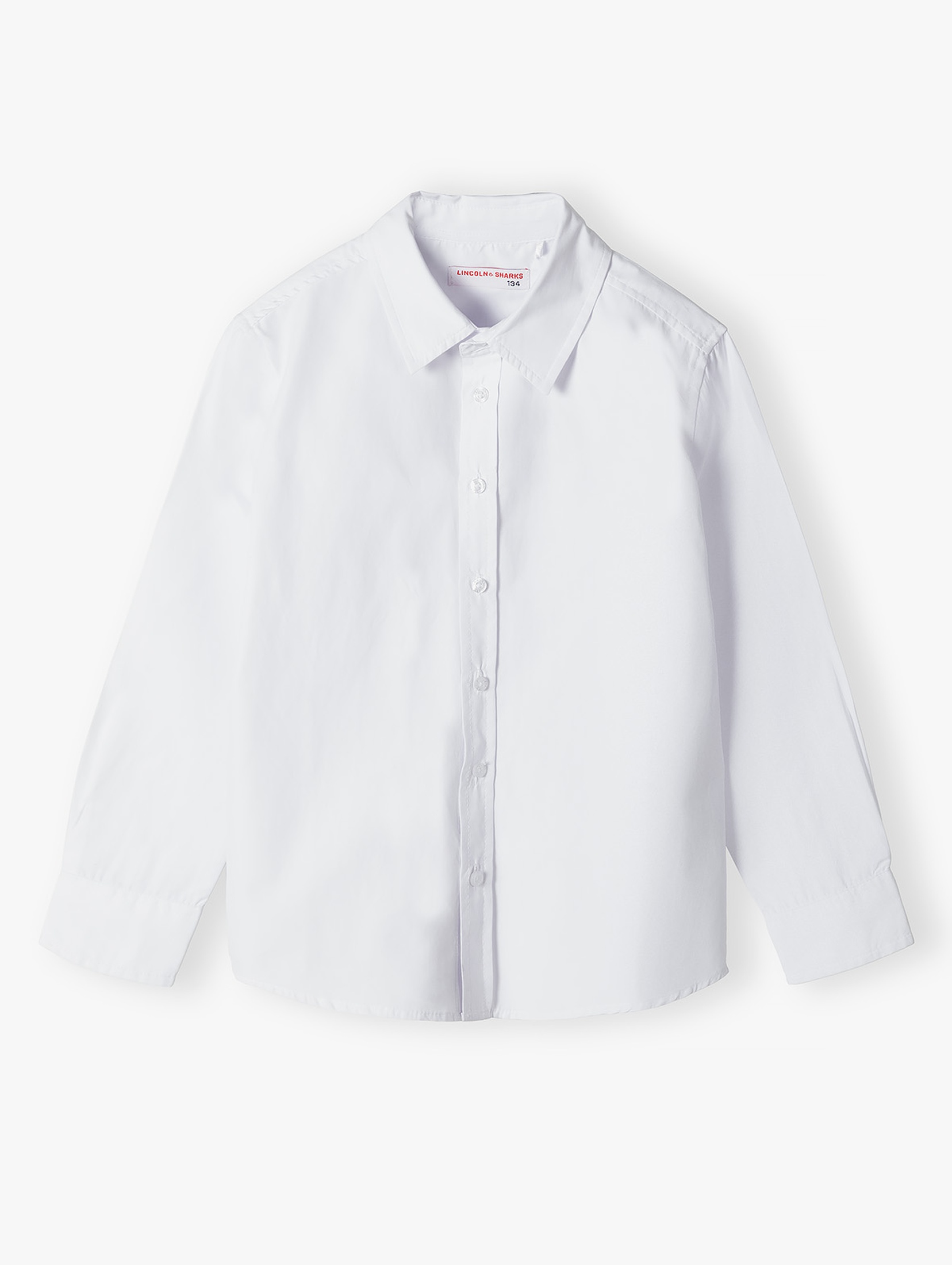 Biała klasyczna koszula dla chłopca - Lincoln&Sharks
