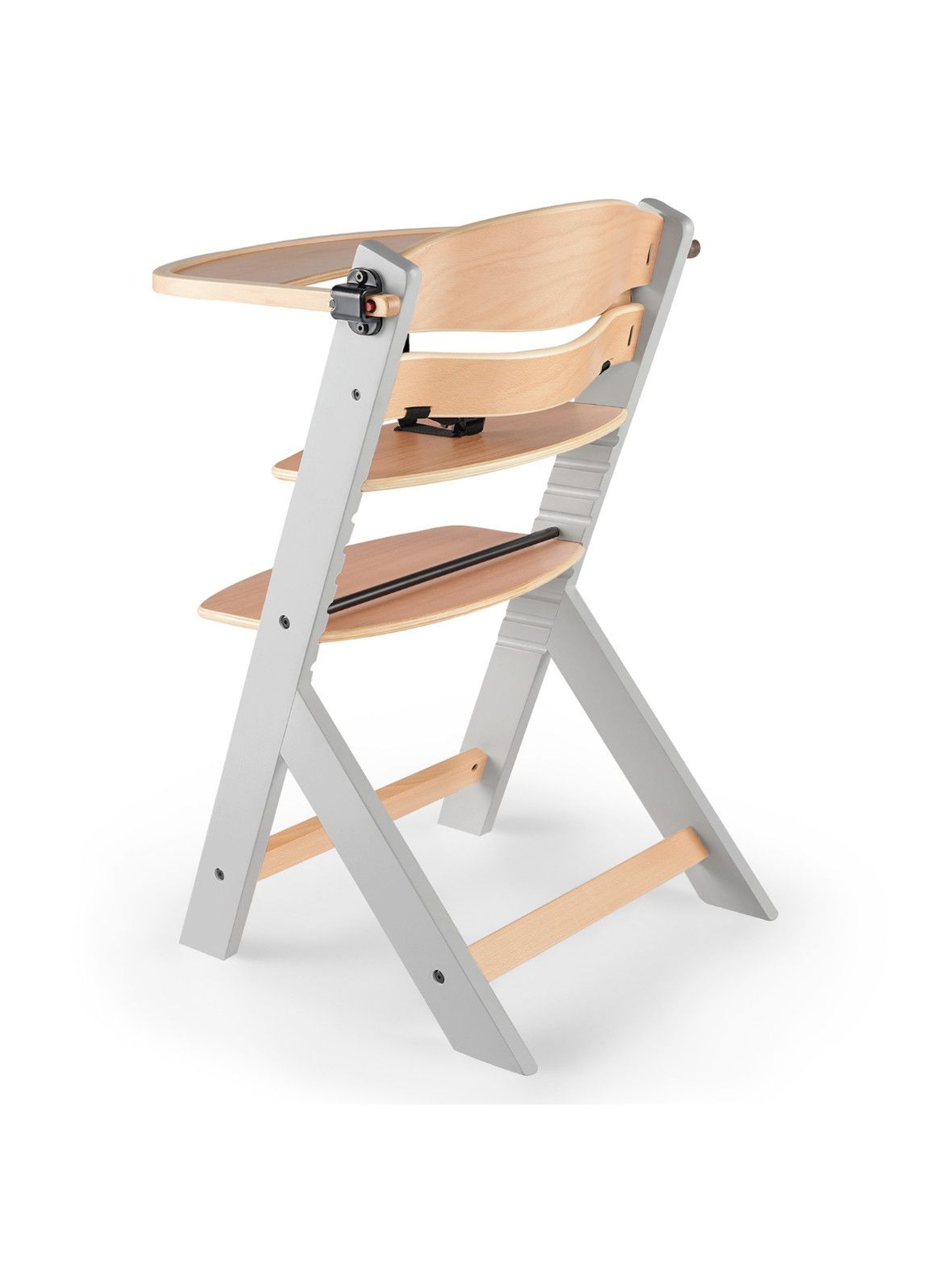 Krzesełko do karmienia ENOCK drewniane szare nogi Kinderkraft