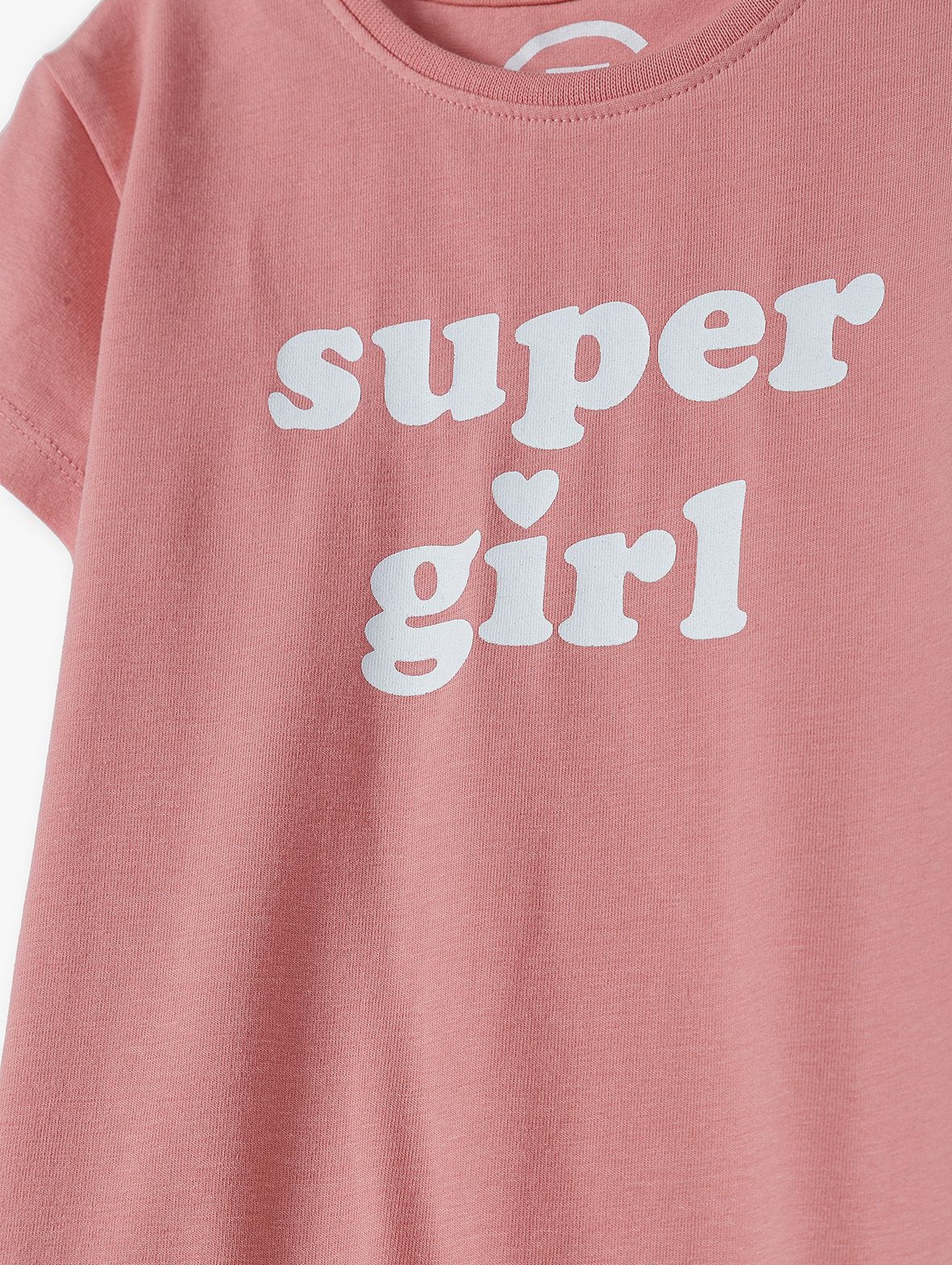 Różowa koszulka dla córki i mamy- Super girl