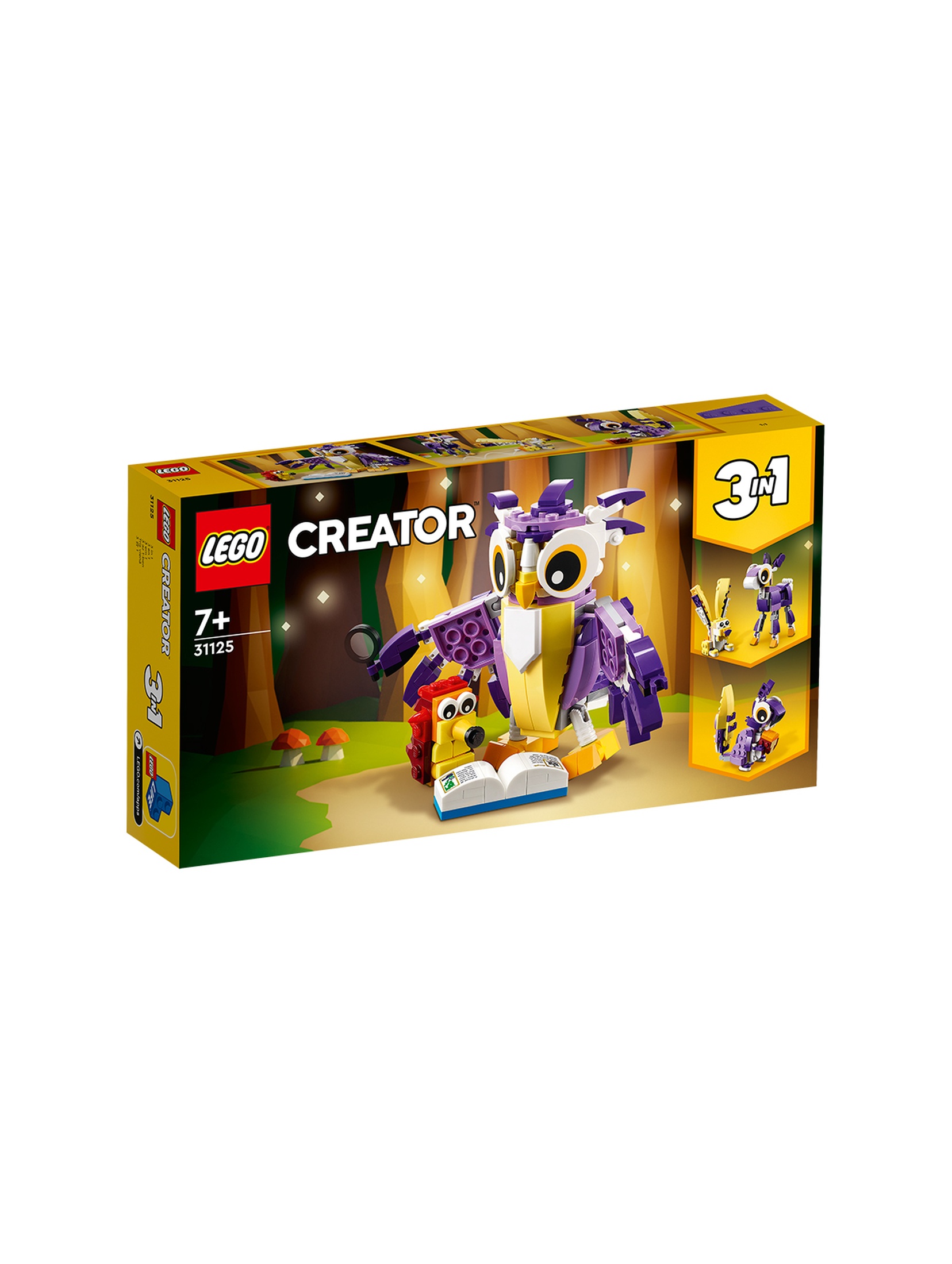 LEGO Creator - Fantastyczne leśne stworzenia 31125 - 175 elementów, wiek 7+
