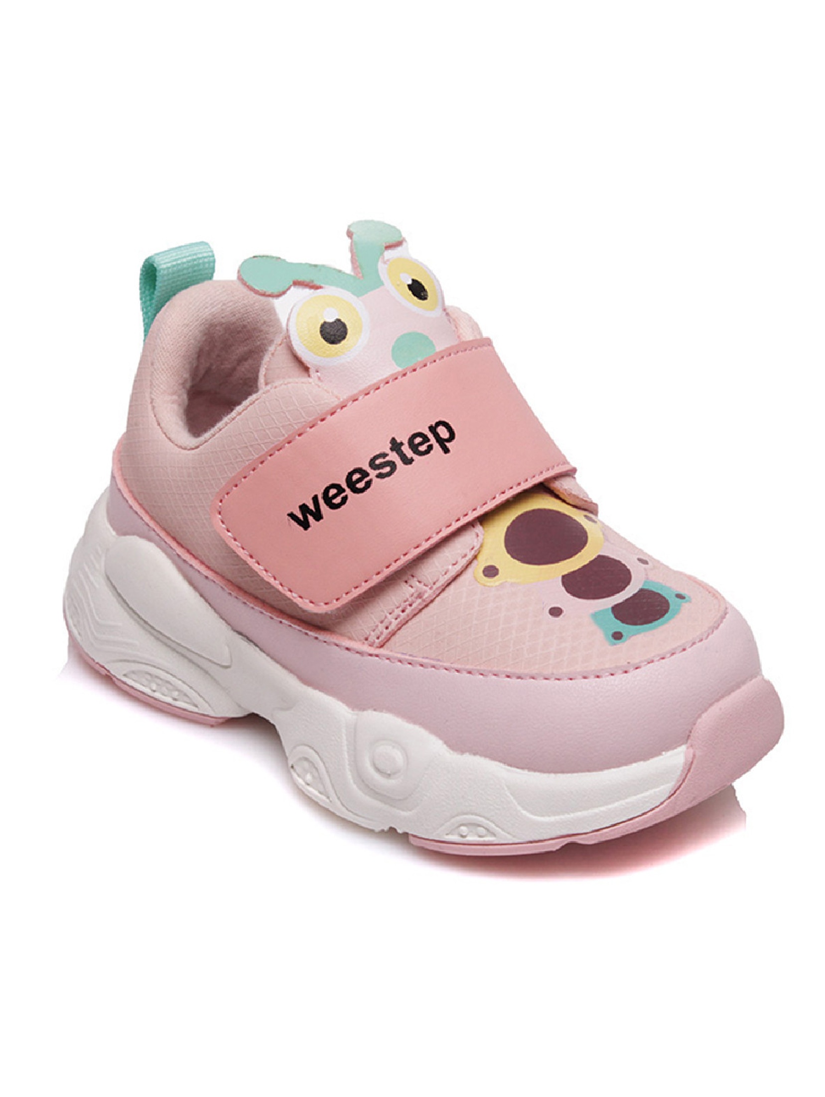 Różowe buty sportowe dziewczęce na rzep Weestep