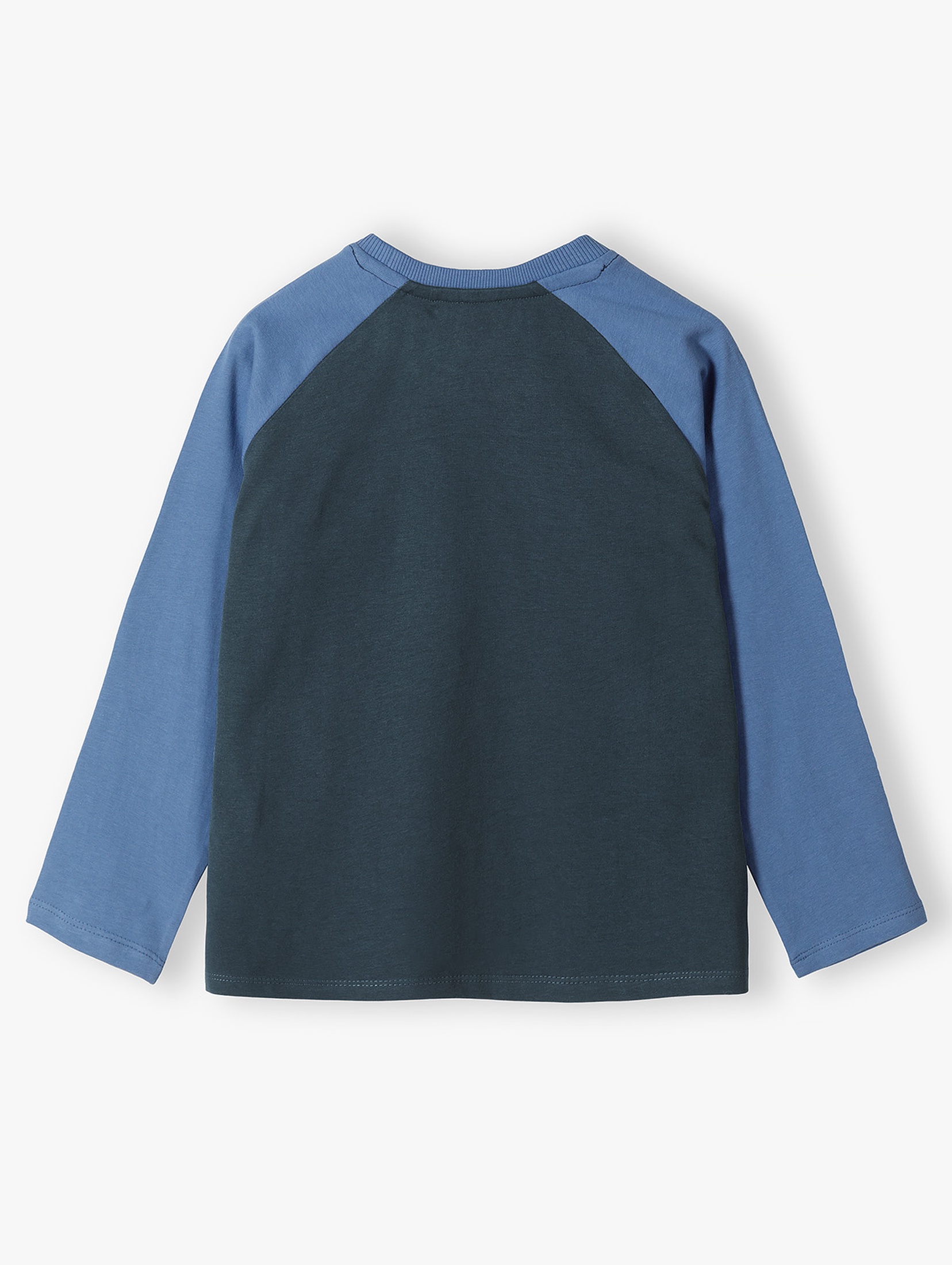 Bawełniana bluzka chłopięca z dekoracyjną kieszonką - granatowa - 5.10.15.