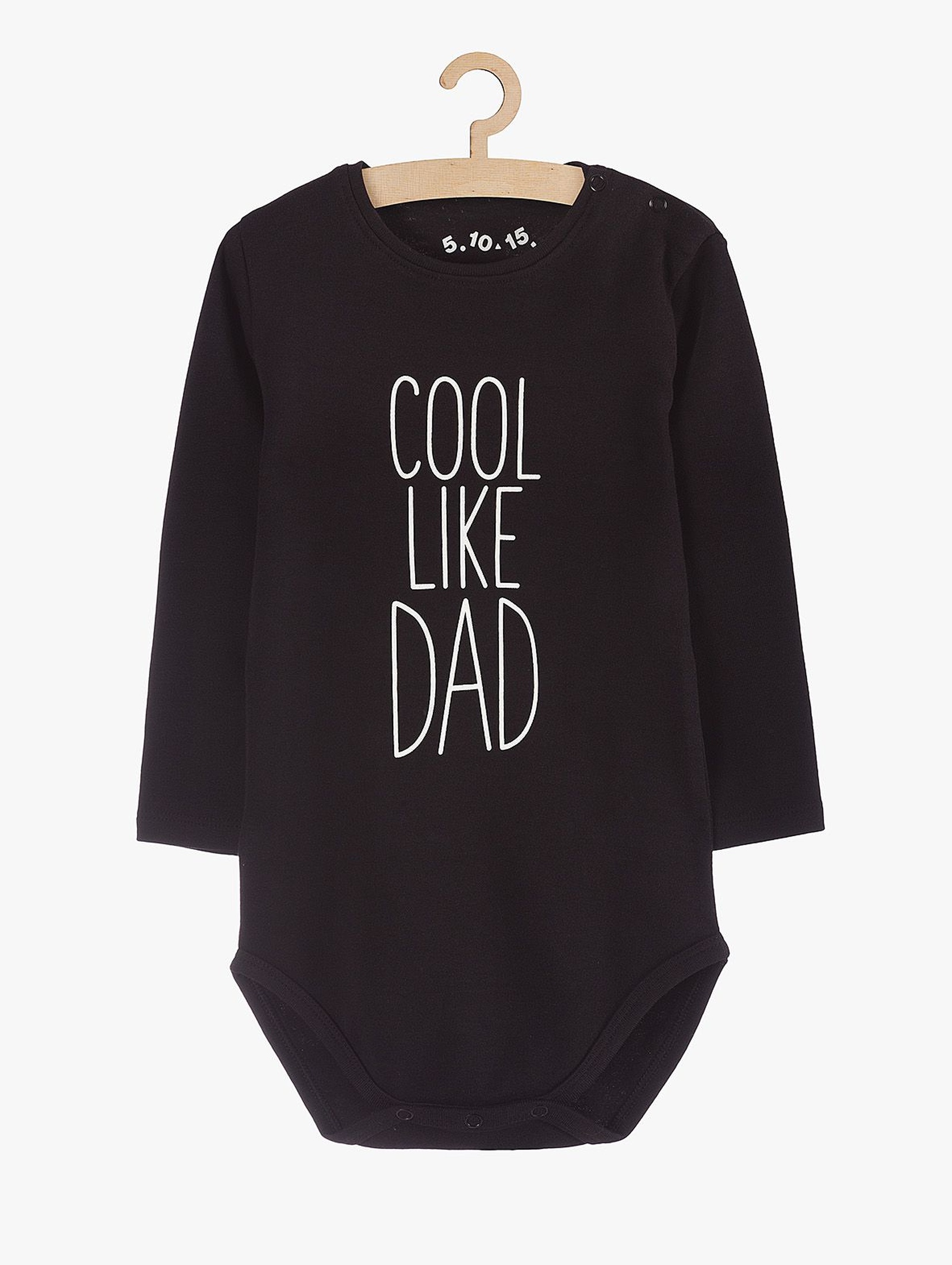 Body niemowlęce czarne z napisem "Cool like dad"