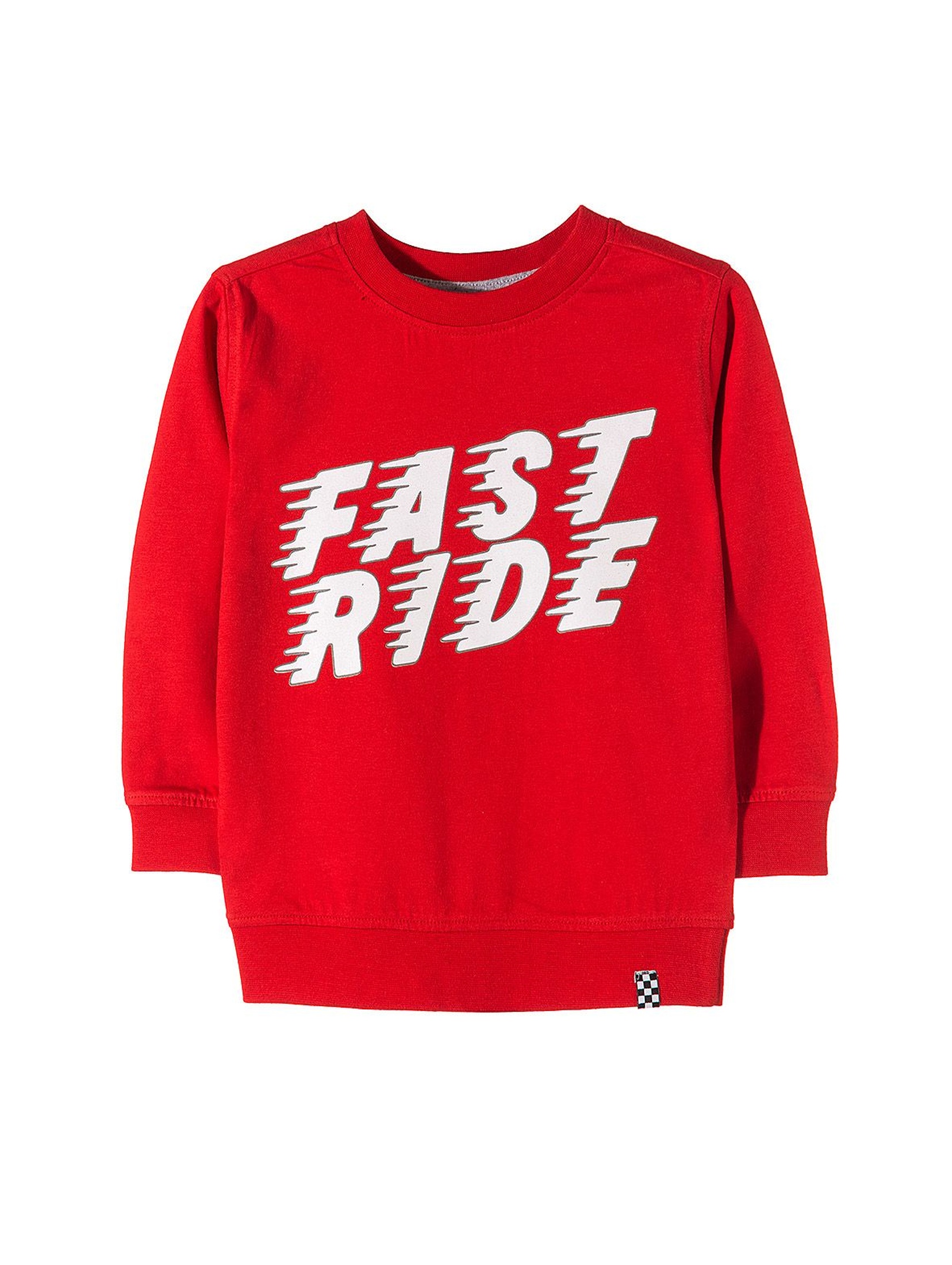 Bluzka czerwona dla chłopca- fast ride