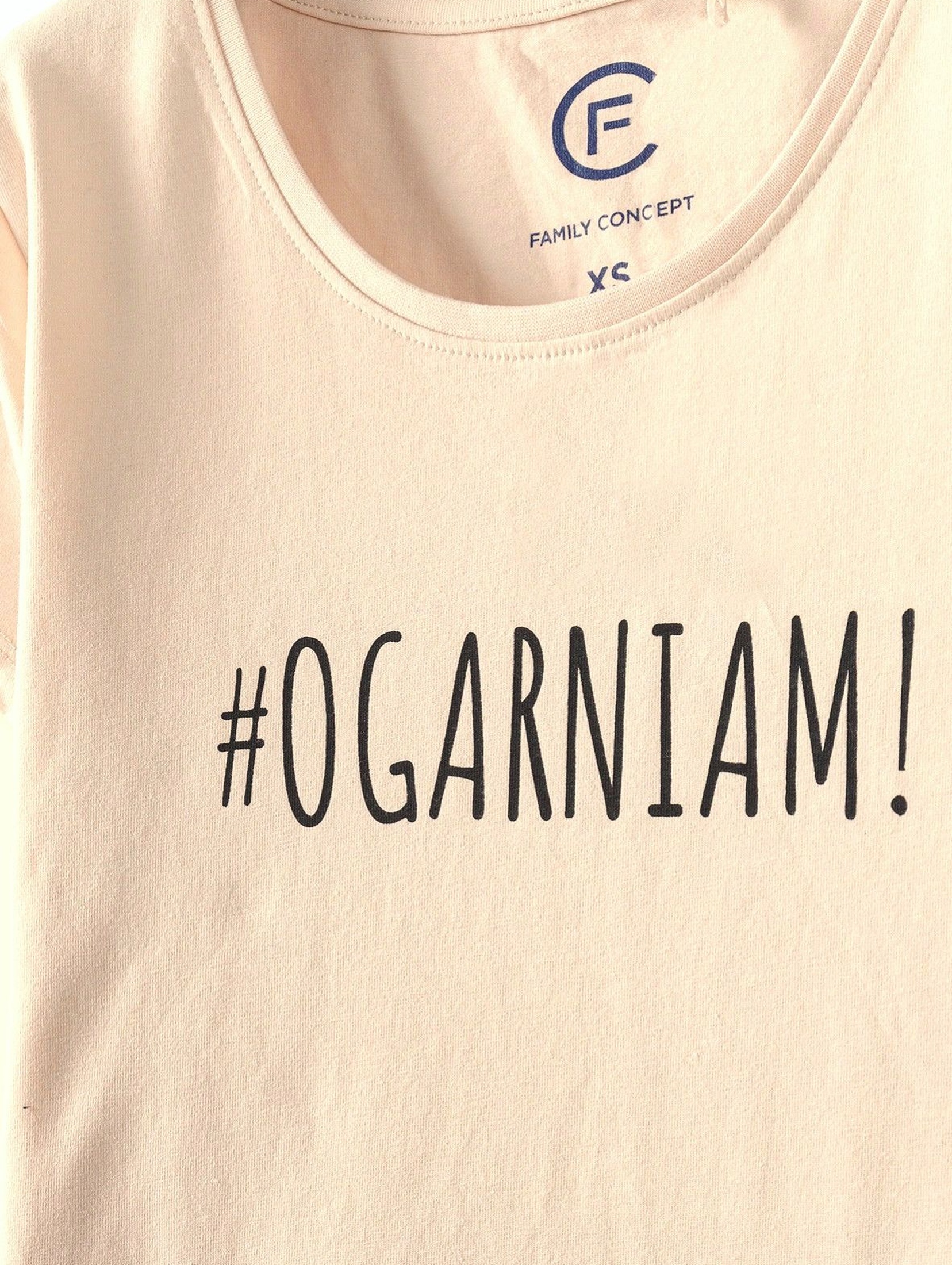 T-shirt damski z napisem #Ogarniam!