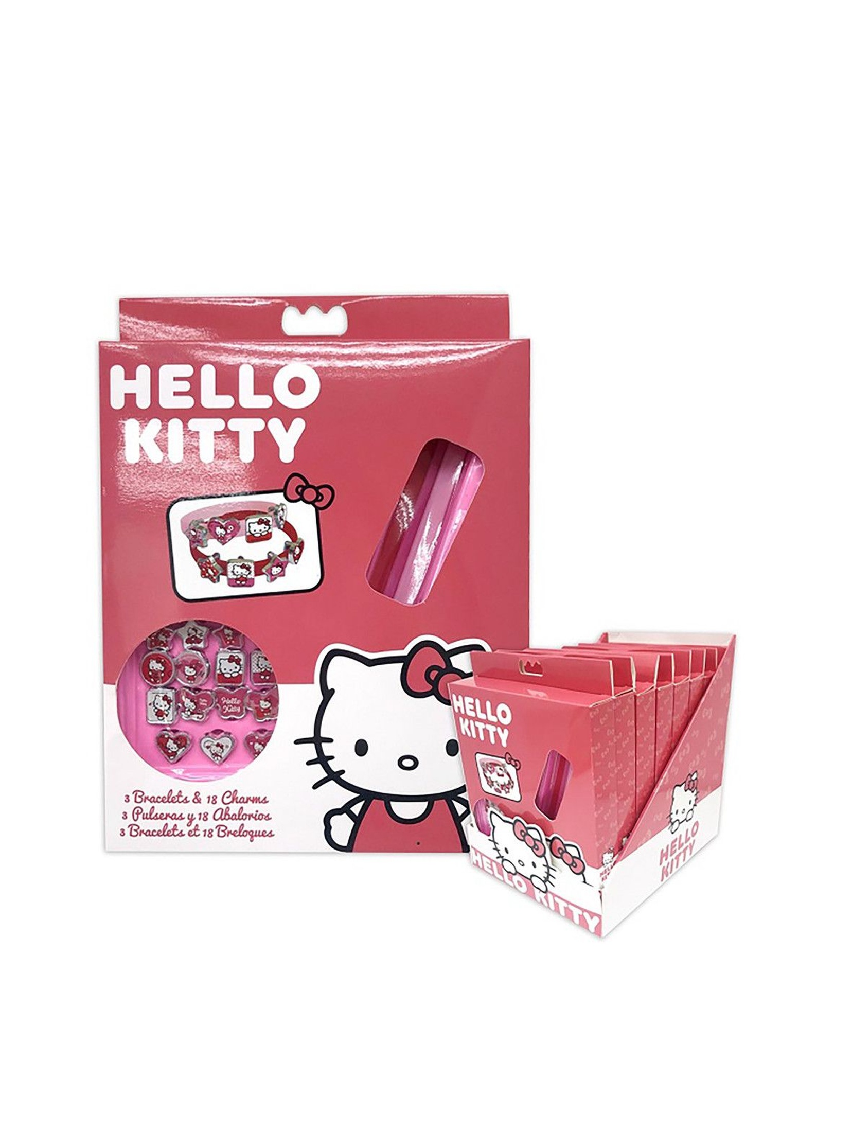 Zestaw bransoletek z zawieszkami 21 elementów Hello Kitty