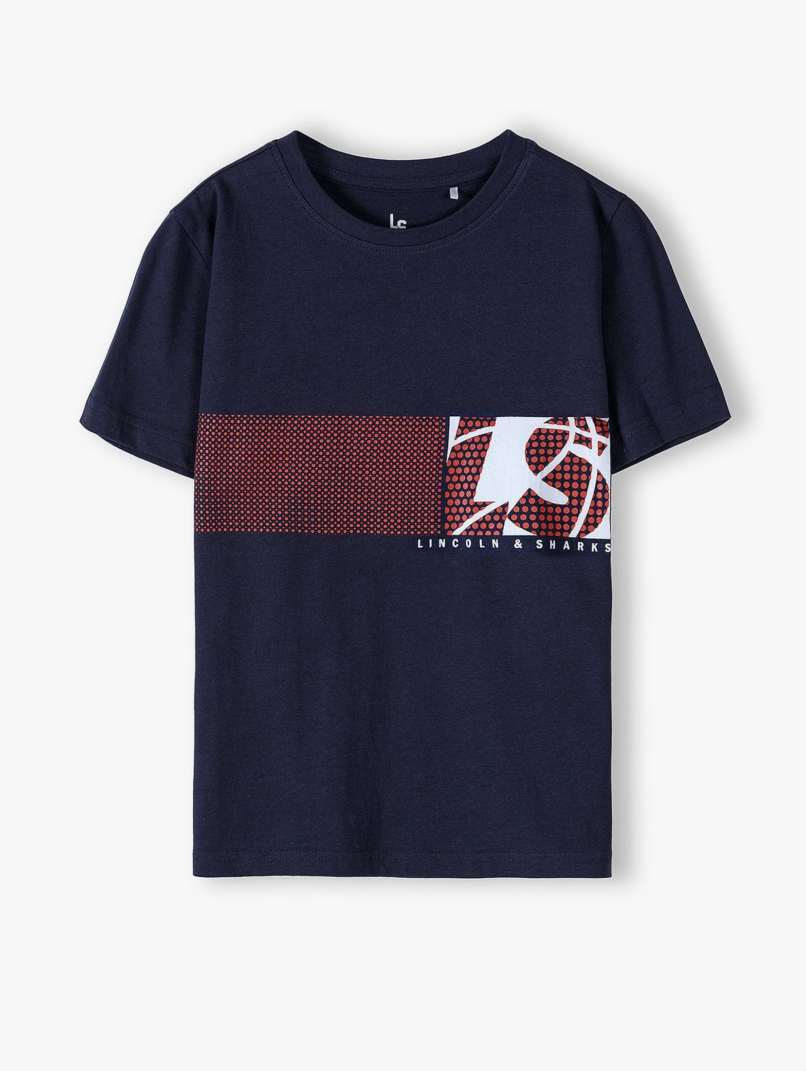 Bawełniany t-shirt chłopięcy Lincoln & Sharks