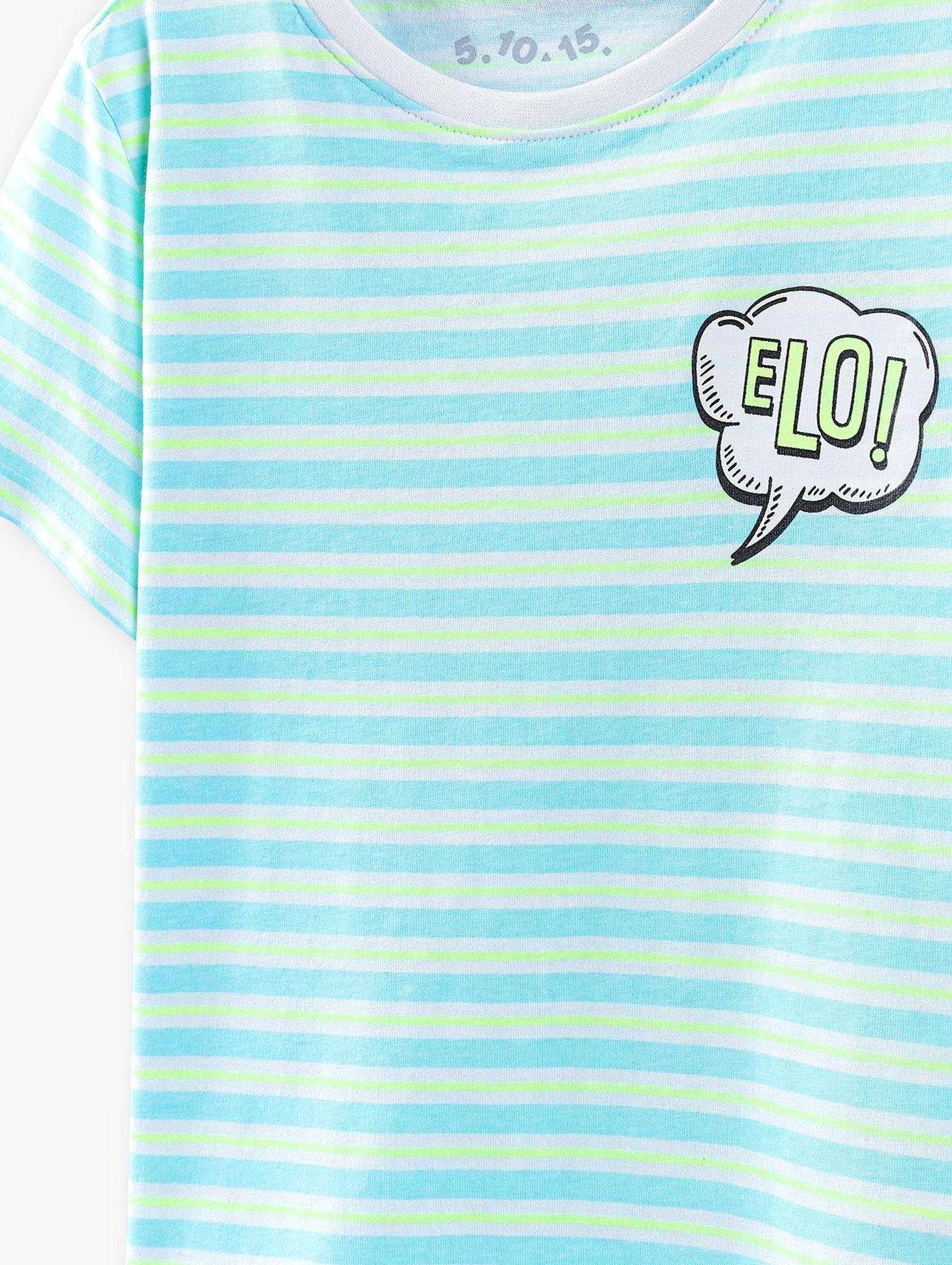 T-shirt chłopięcy dwukolorowy w paski ELO!